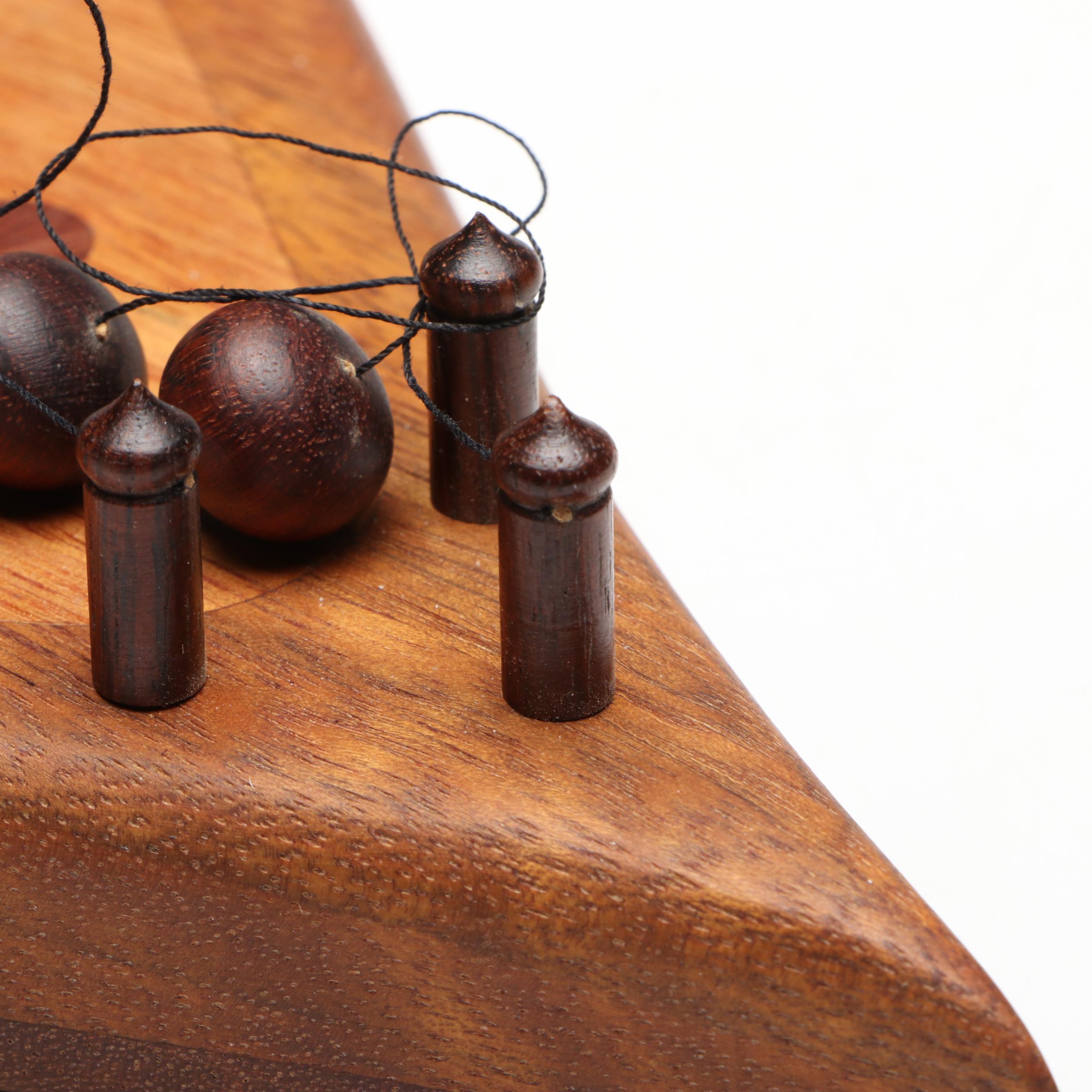 Inlaid Wood Door Harp