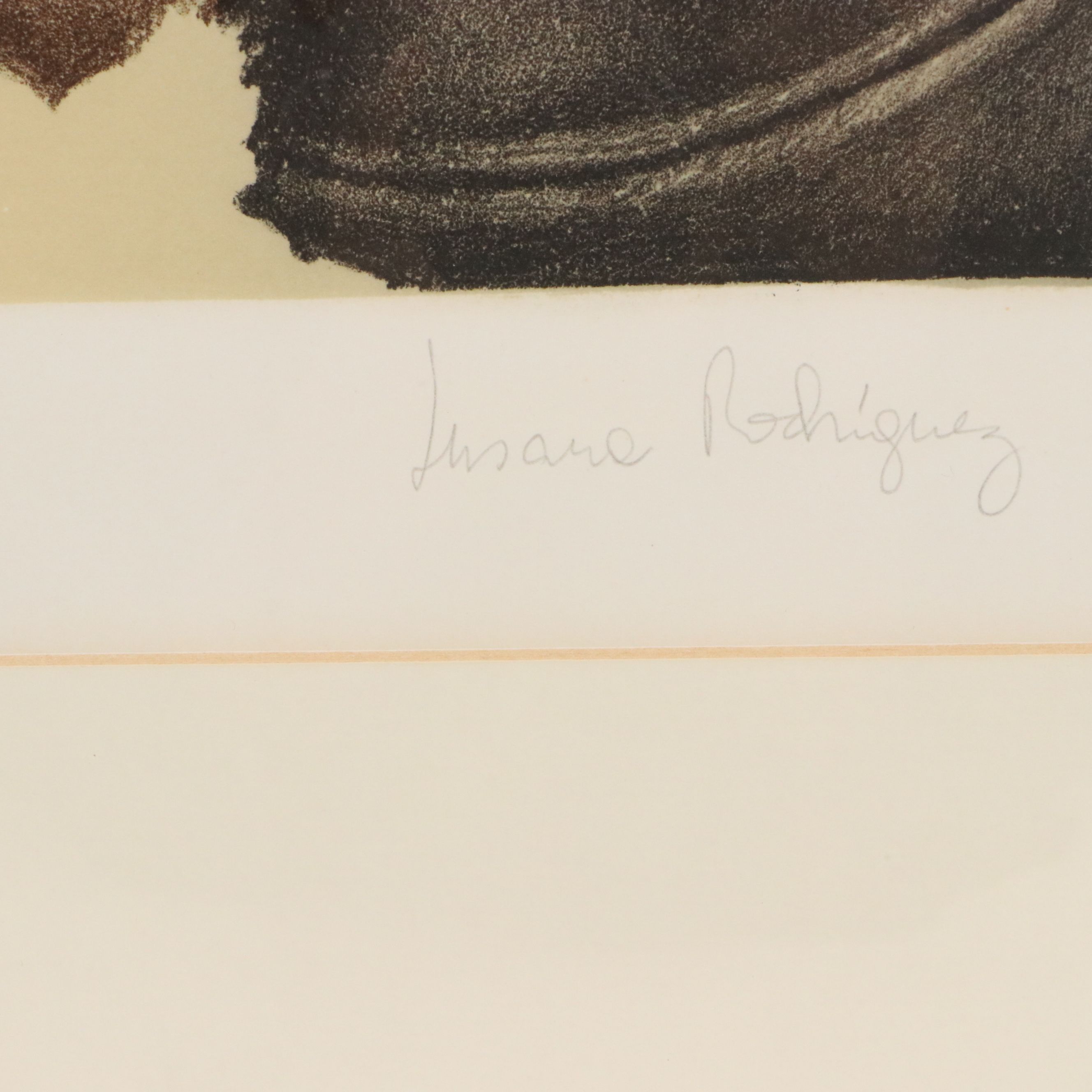 J. Lazaro Rodriguez Lithograph "Folleje Organico," Late 20th Century