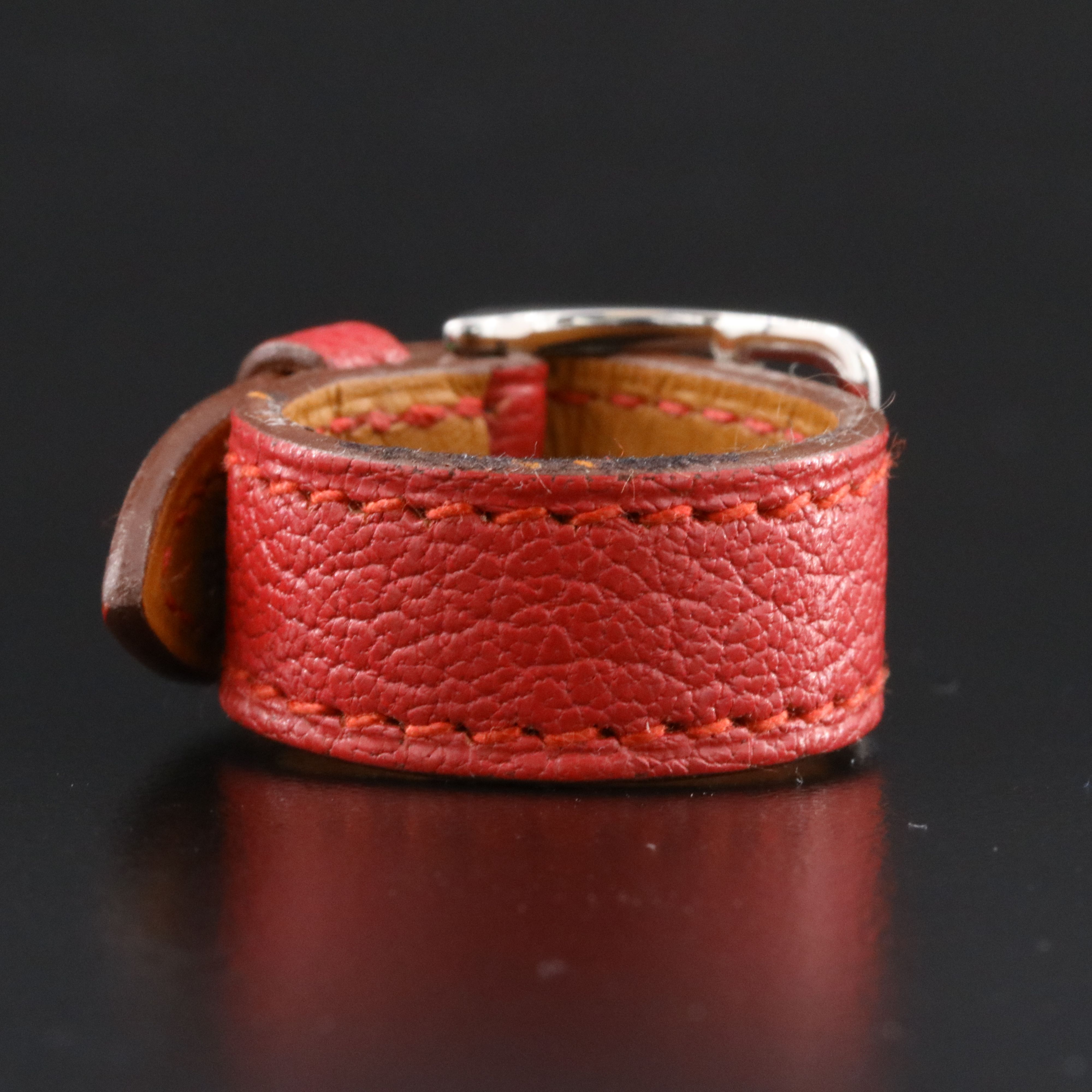 Hermès Leather Belt Scarf Ring