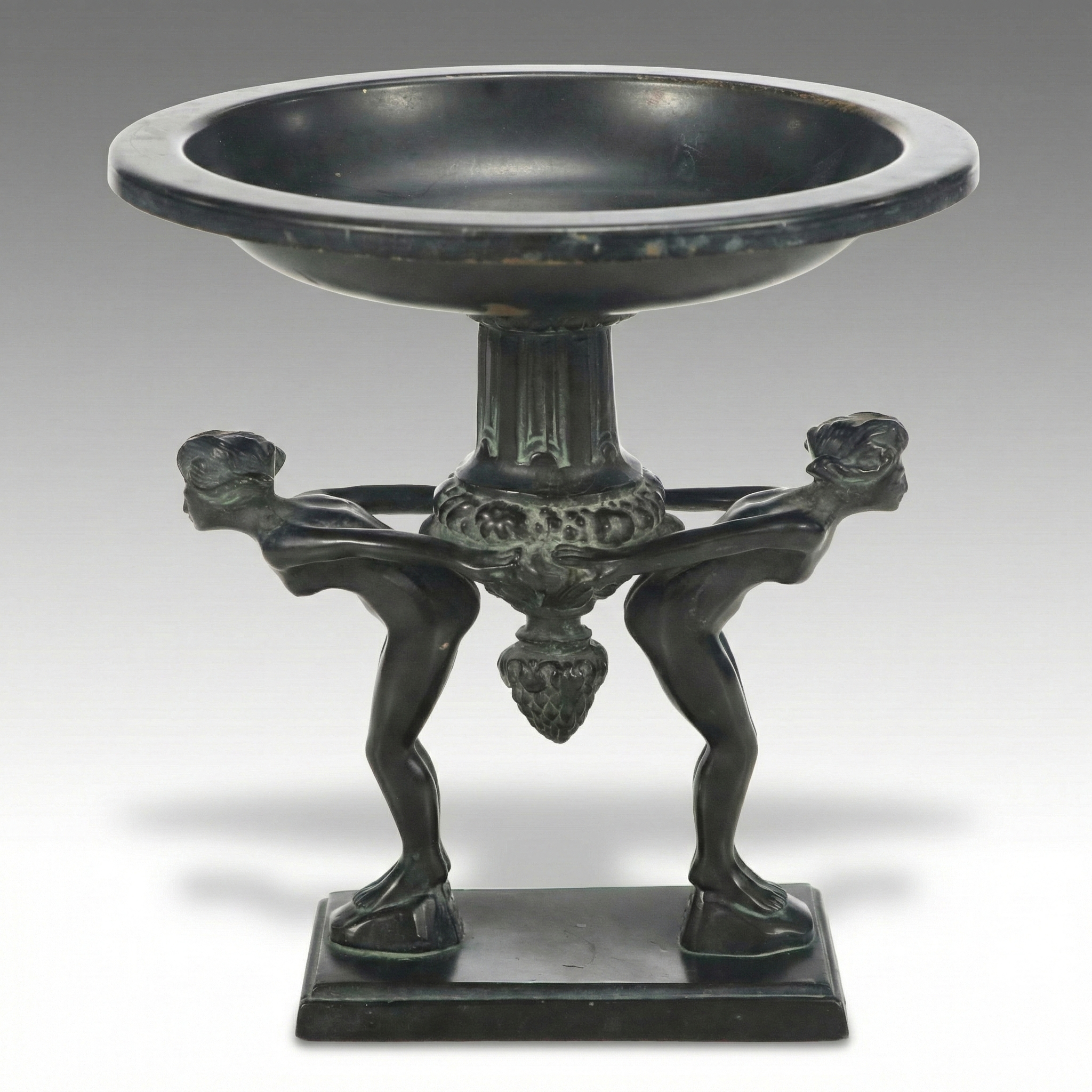 Ronson Art Deco Patinated Brass Tazza