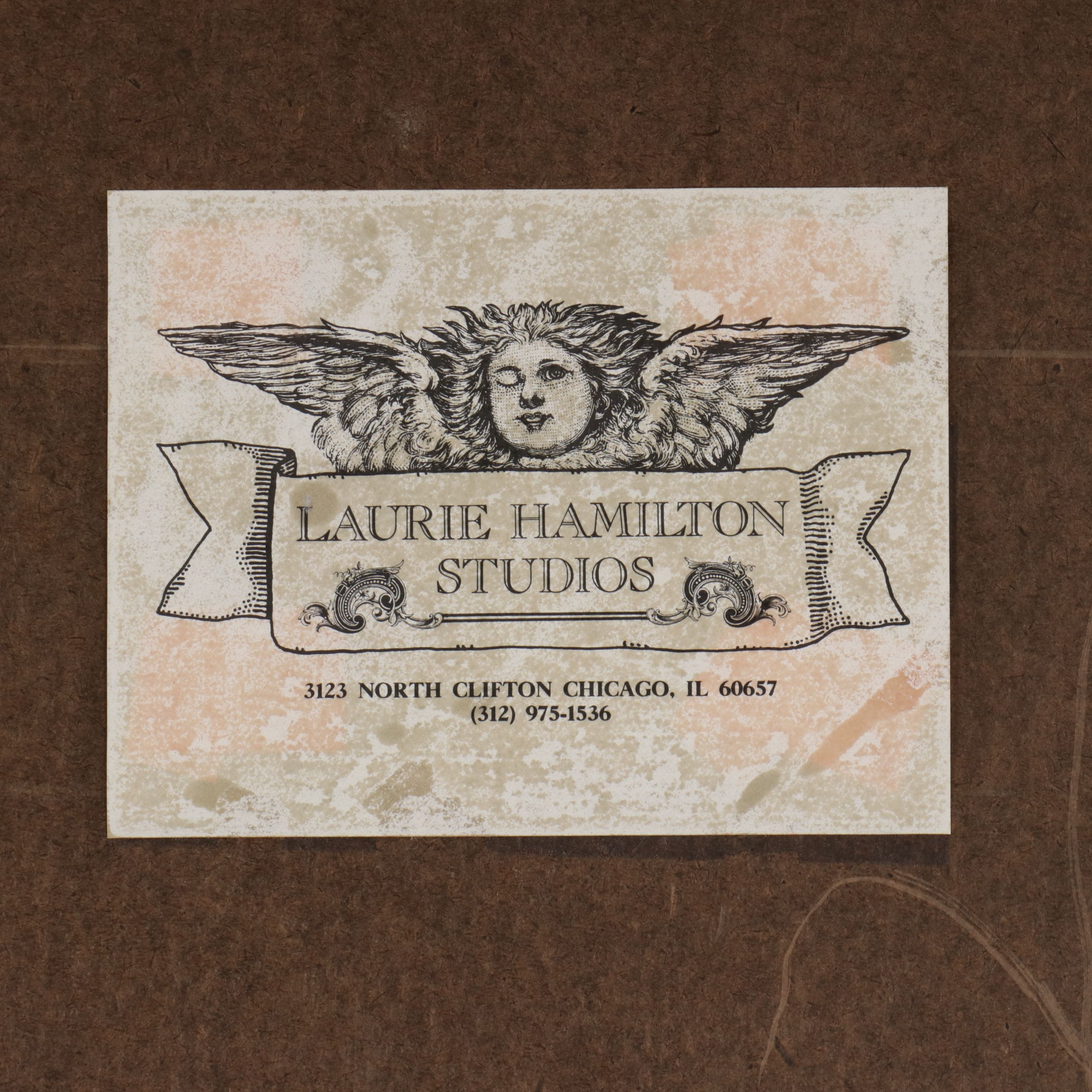 Laurie Hamilton Mixed Oil Painting "Wild Kingdom," Late 20th-Early 21st Century