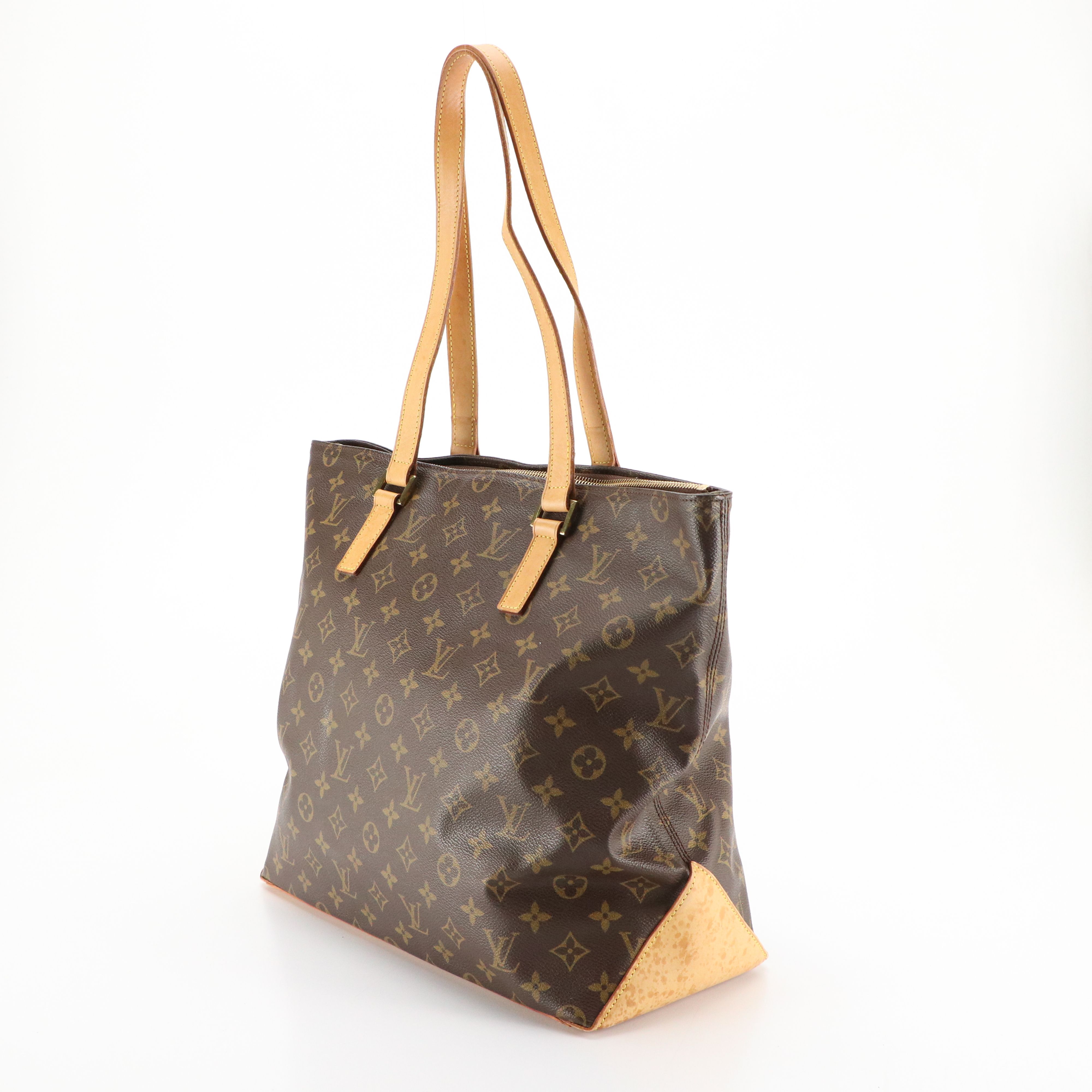 Louis Vuitton Cabas Mezzo Tote in Monogram Canvas and Vachetta Leather
