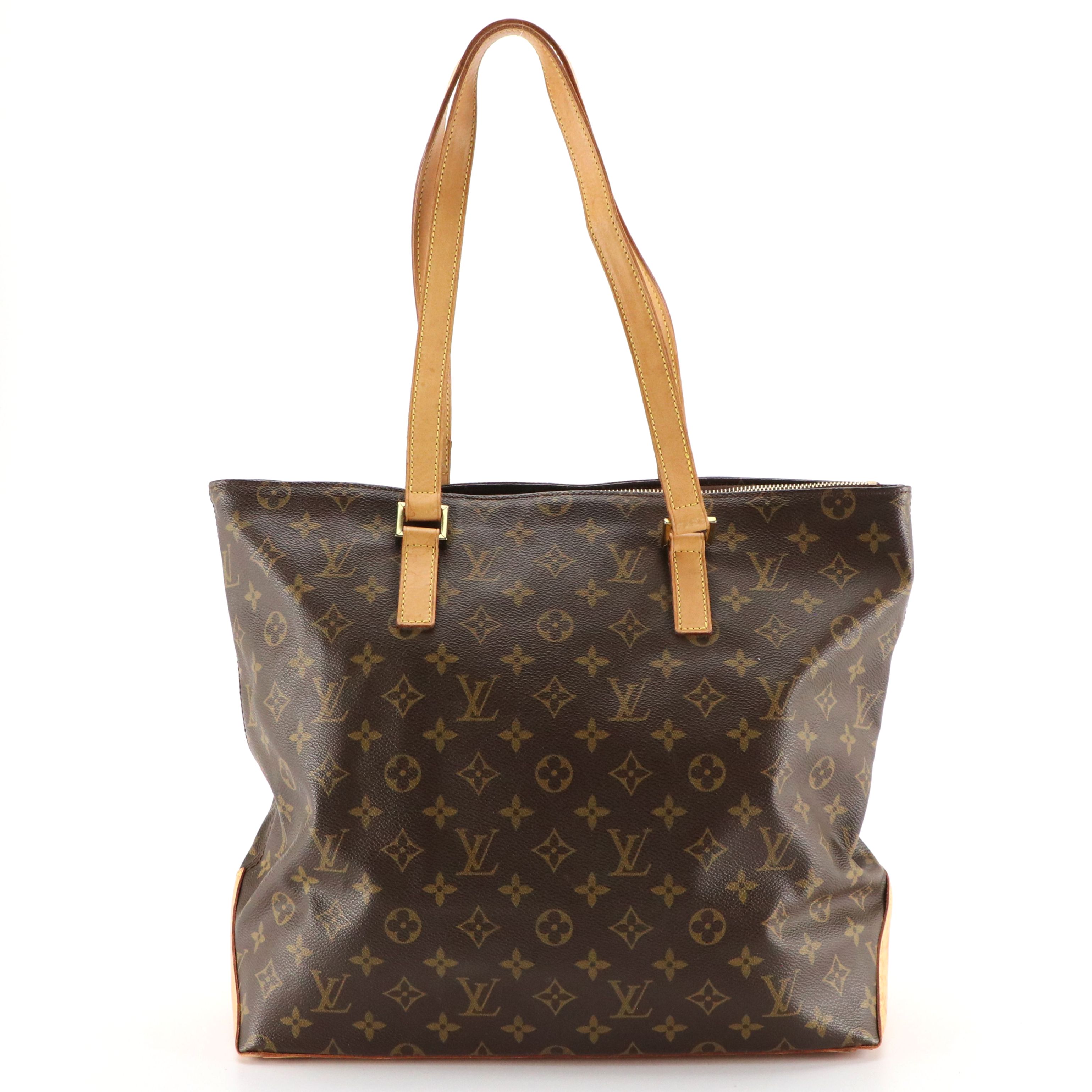 Louis Vuitton Cabas Mezzo Tote in Monogram Canvas and Vachetta Leather