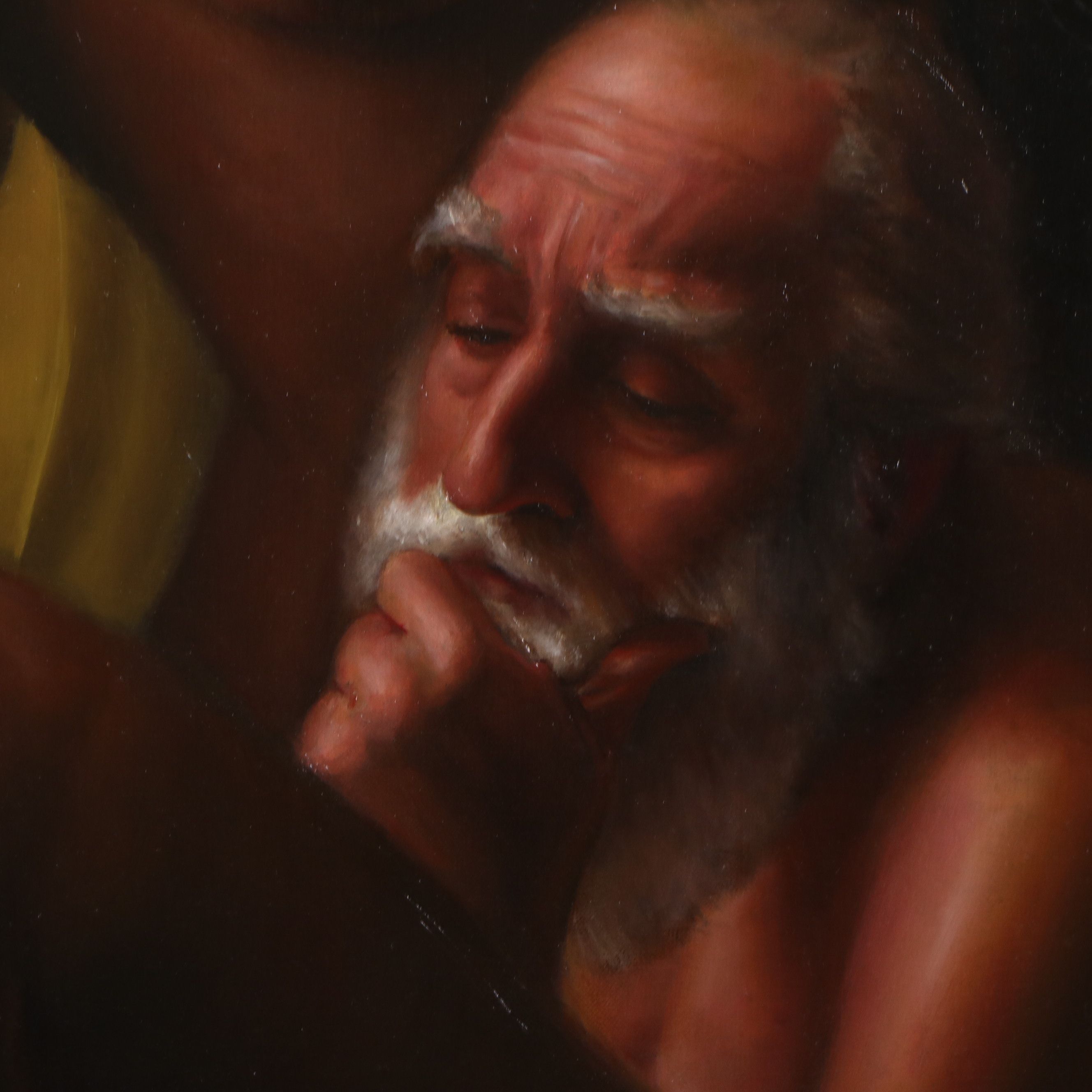 Bruno Surdo Monumental Allegorical Oil Painting of Nude Figures, 1996