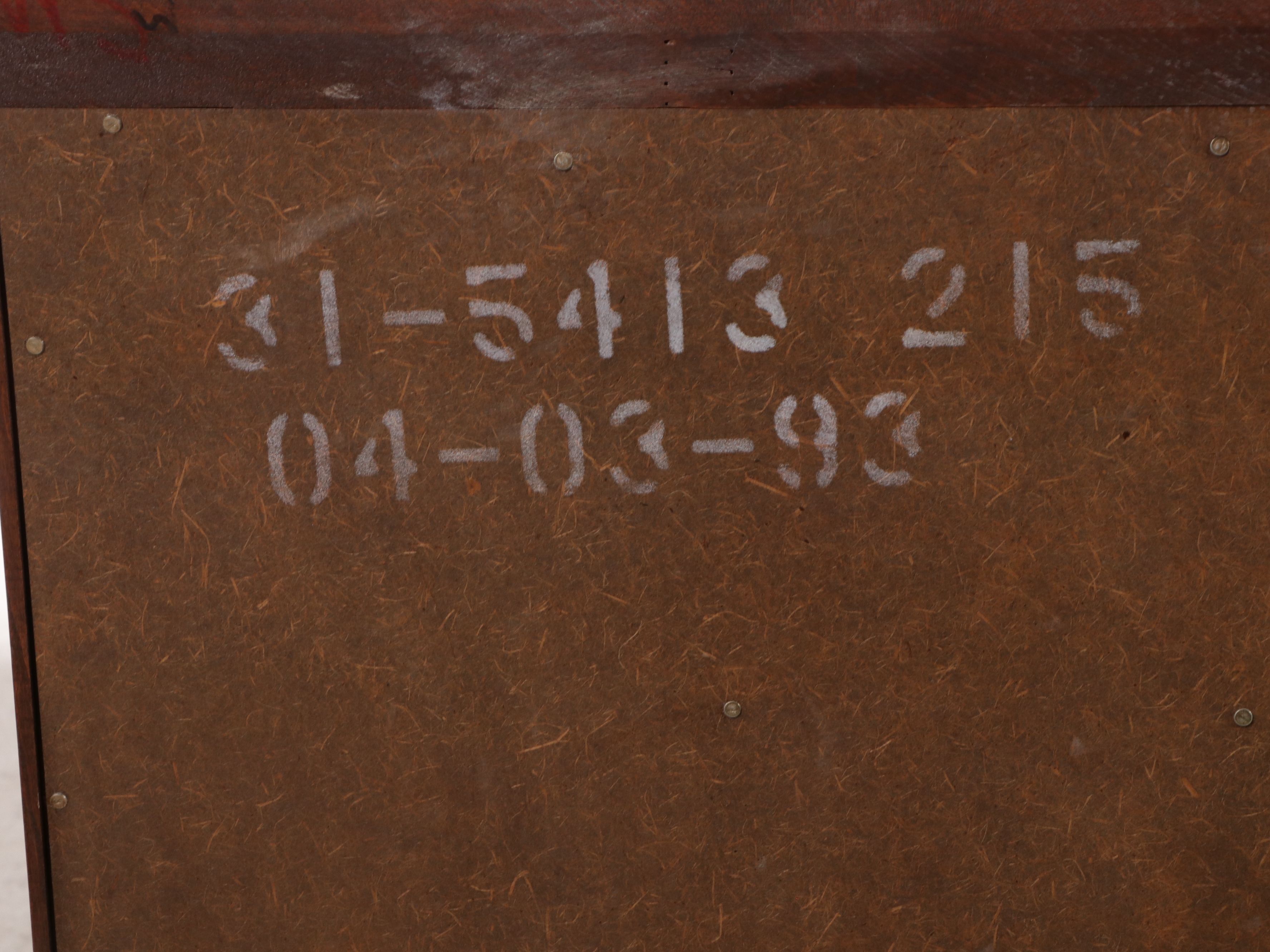 Knob Creek Chippendale Style Mahogany Finish Dresser with Broken Bonnet Mirror