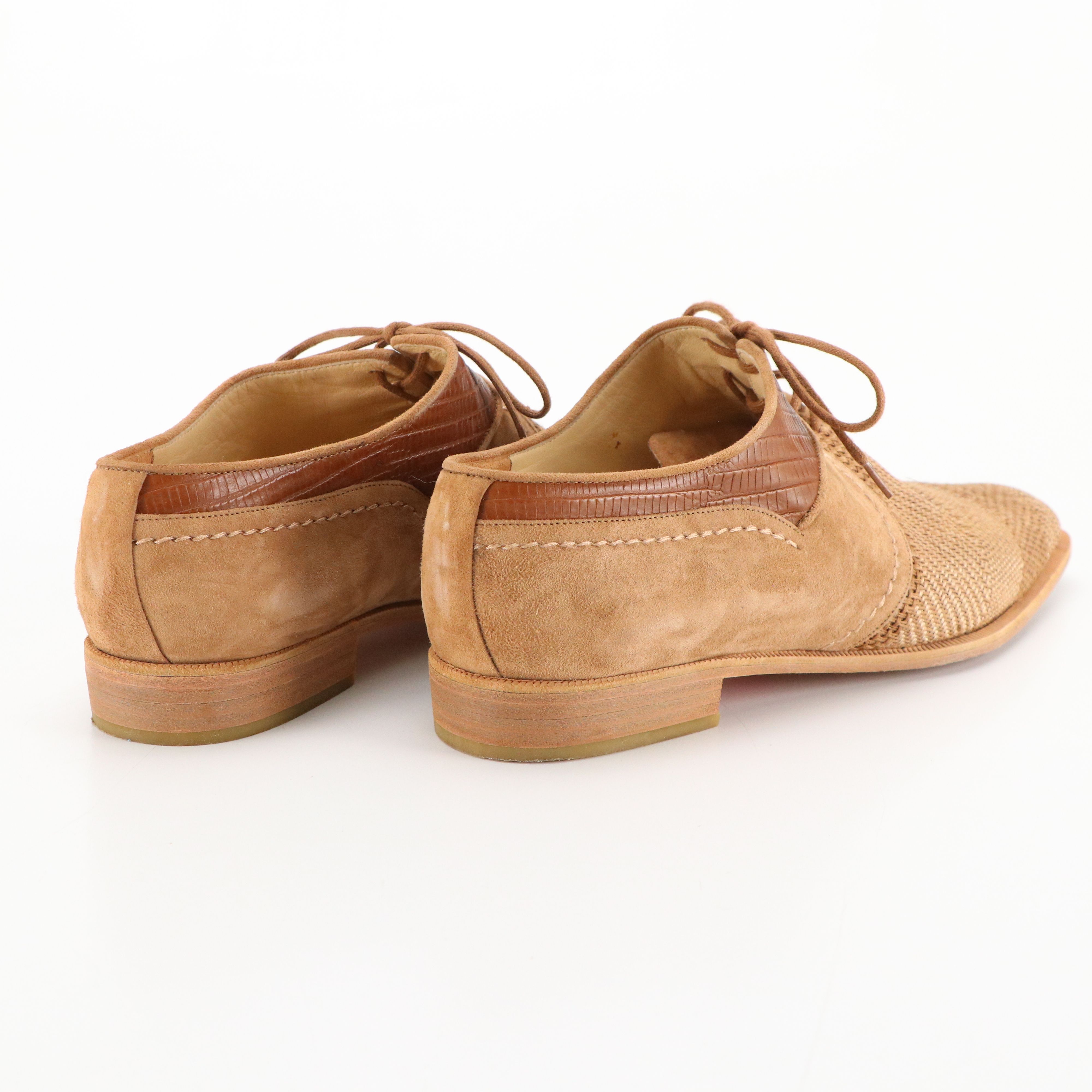 Via Spiga Woven Oxford Shoes and Stuart Weitzman Lace-Up Oxford Heels, with Box