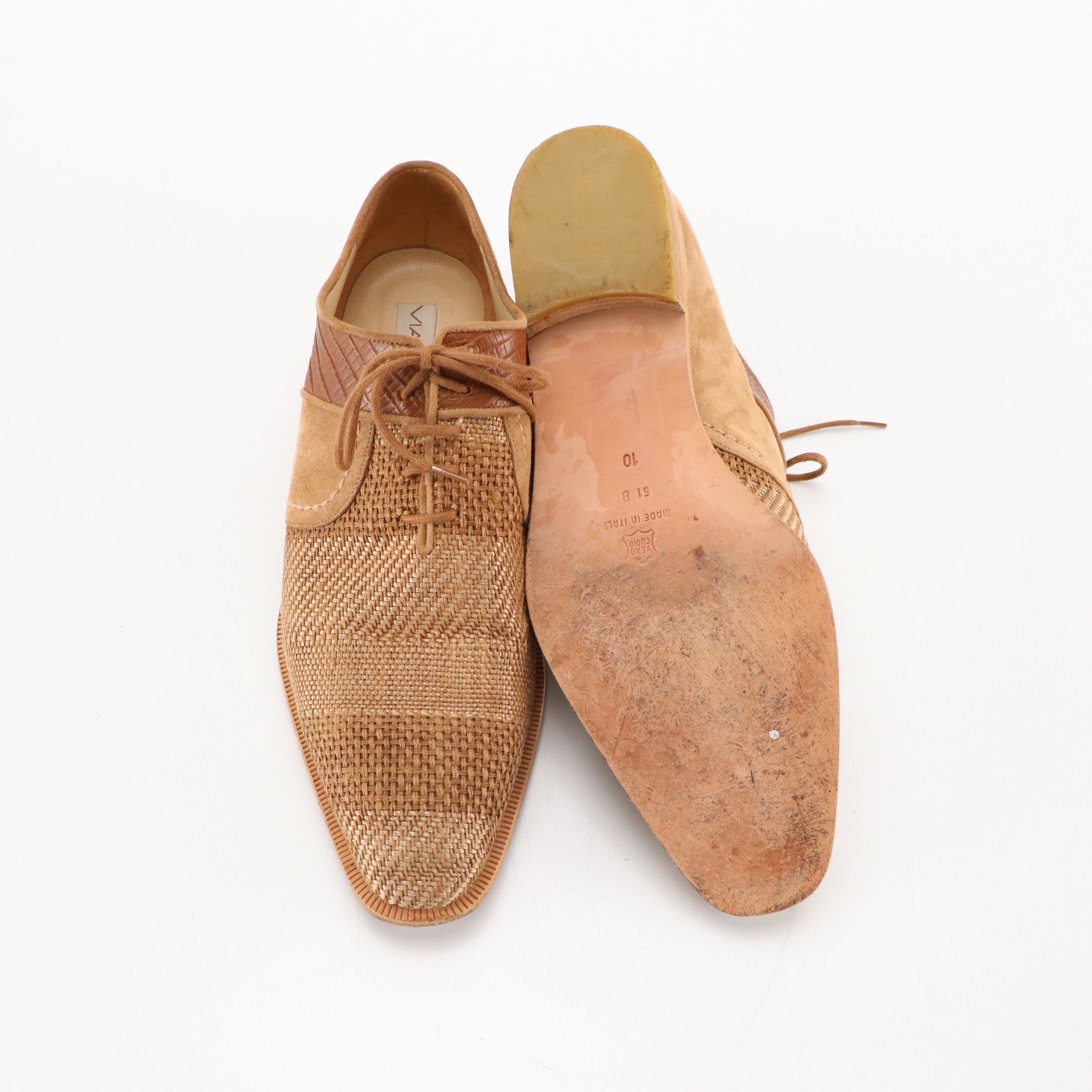 Via Spiga Woven Oxford Shoes and Stuart Weitzman Lace-Up Oxford Heels, with Box