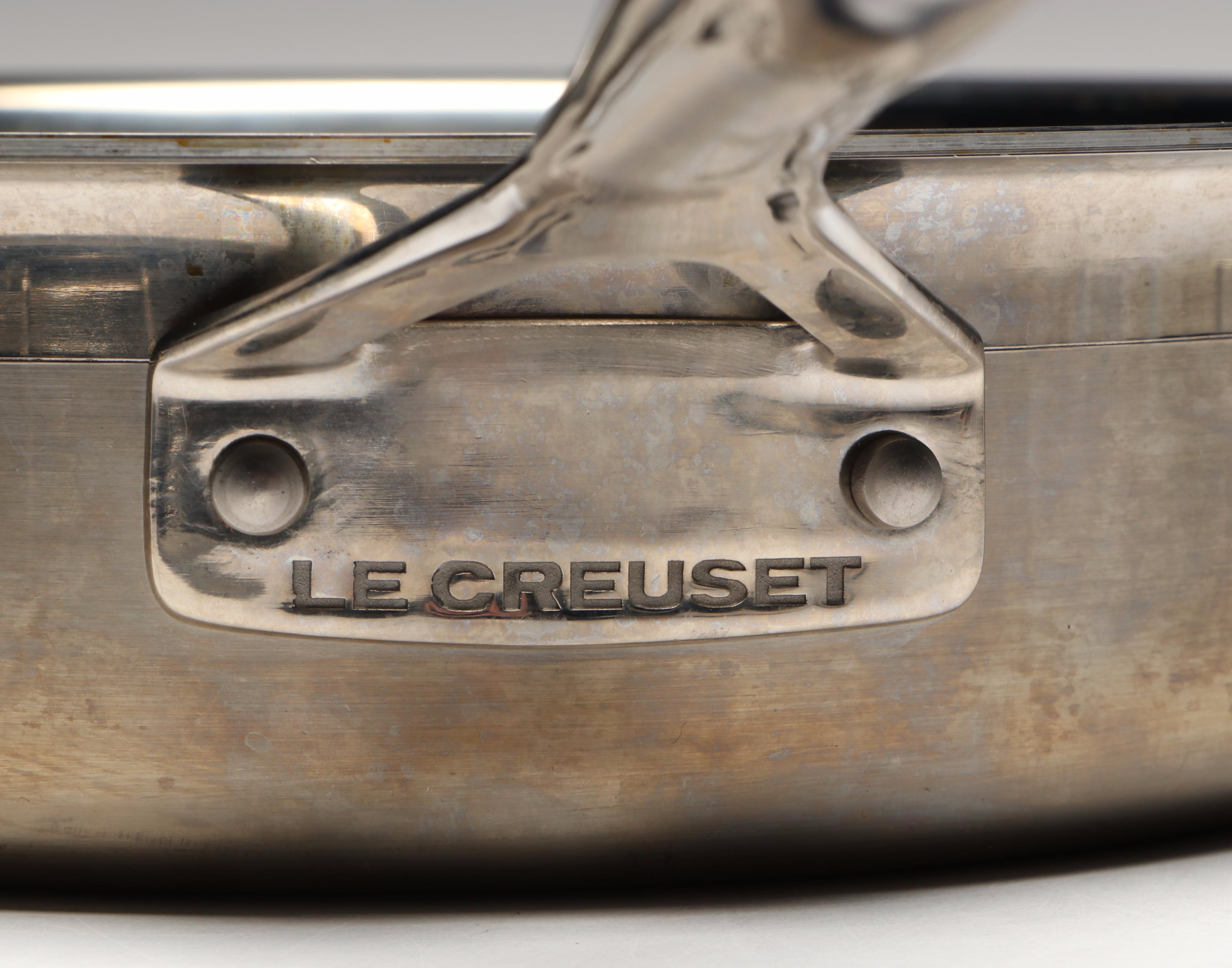 Le Creuset Cast Iron Sauce Pan with Wagner Cast Iron Frying Pan and More