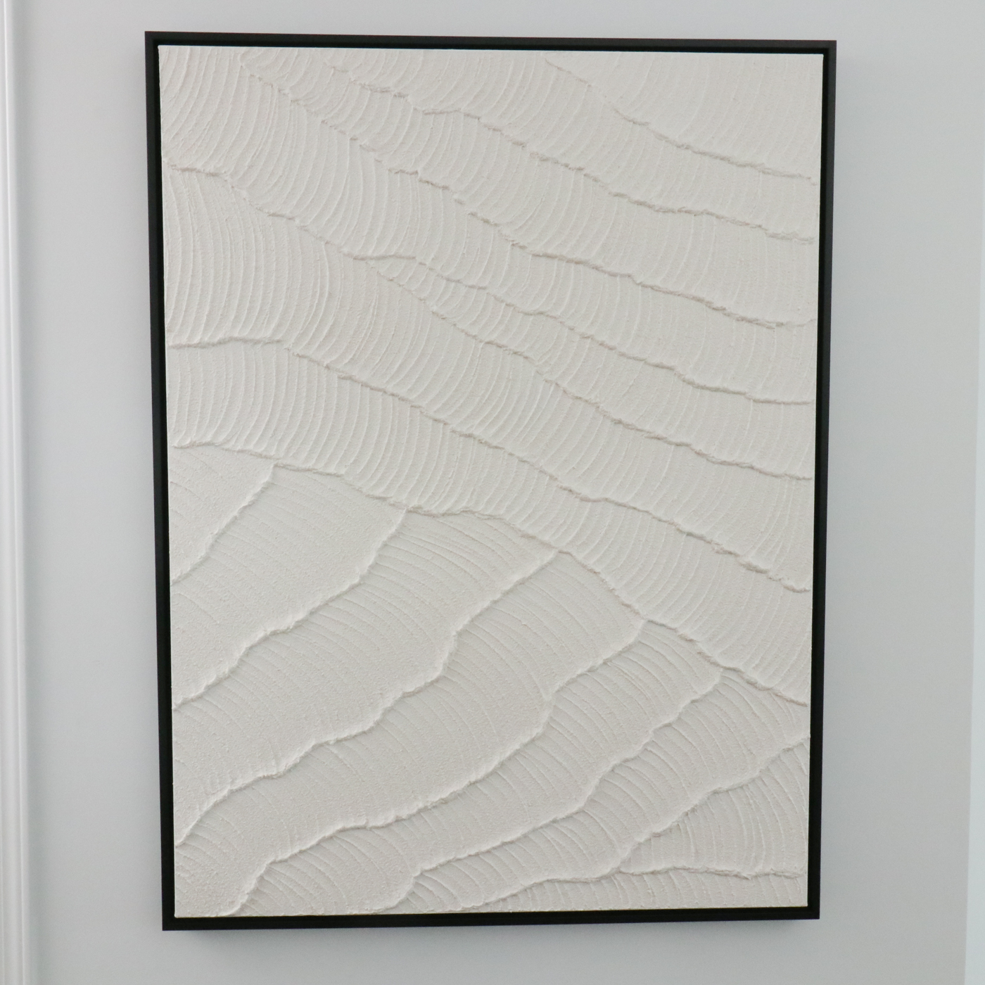 Postmodern White Flora Abstract Textured Decorative Wall Art, 2021