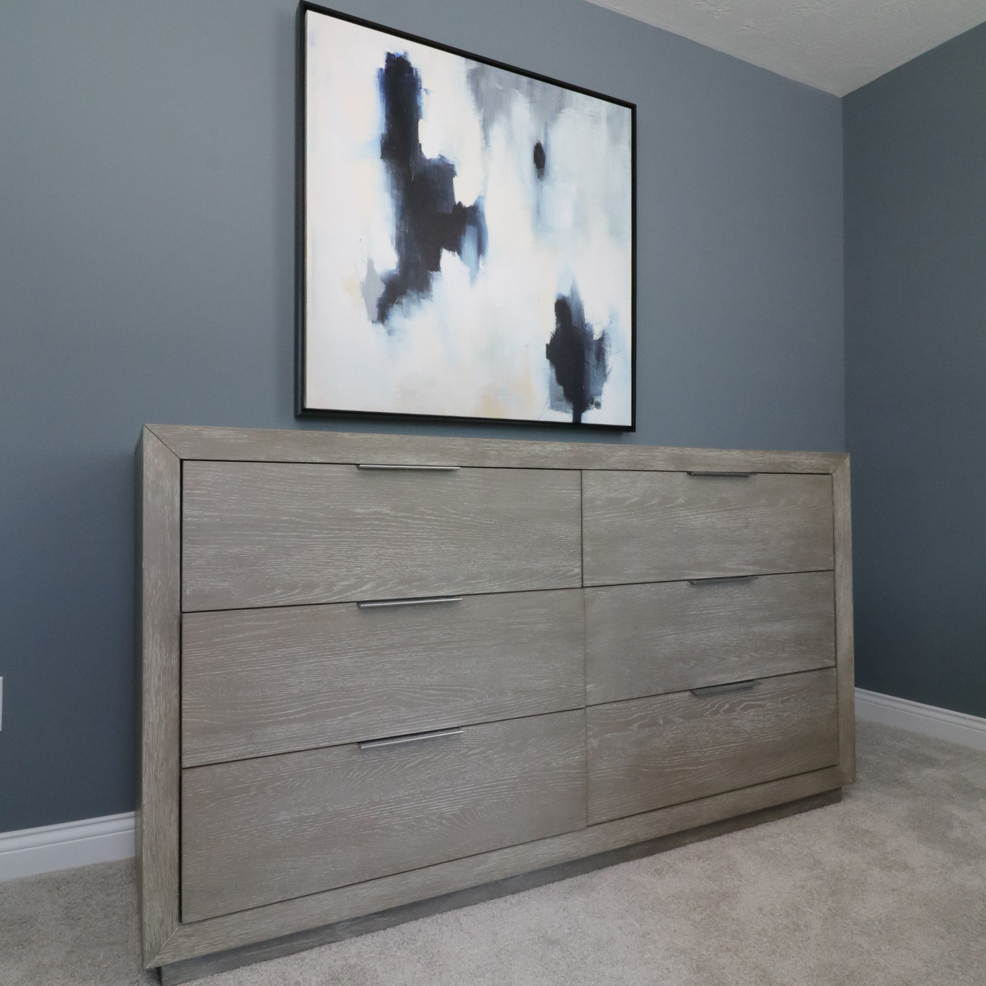 Riverside Furniture Zoey Modern Distressed Wood Dresser