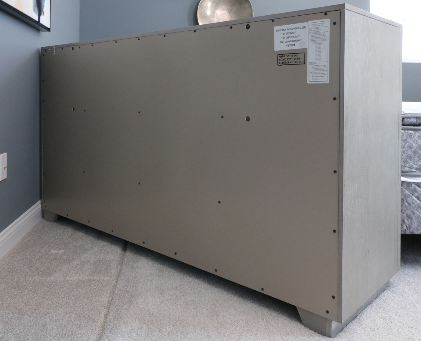 Riverside Furniture Zoey Modern Distressed Wood Dresser