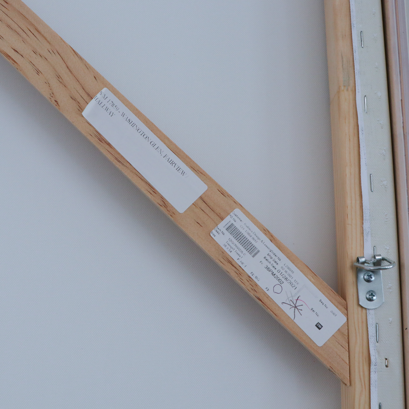 Contemporary Embellished Giclée Landscape "Tranquil Trees I"