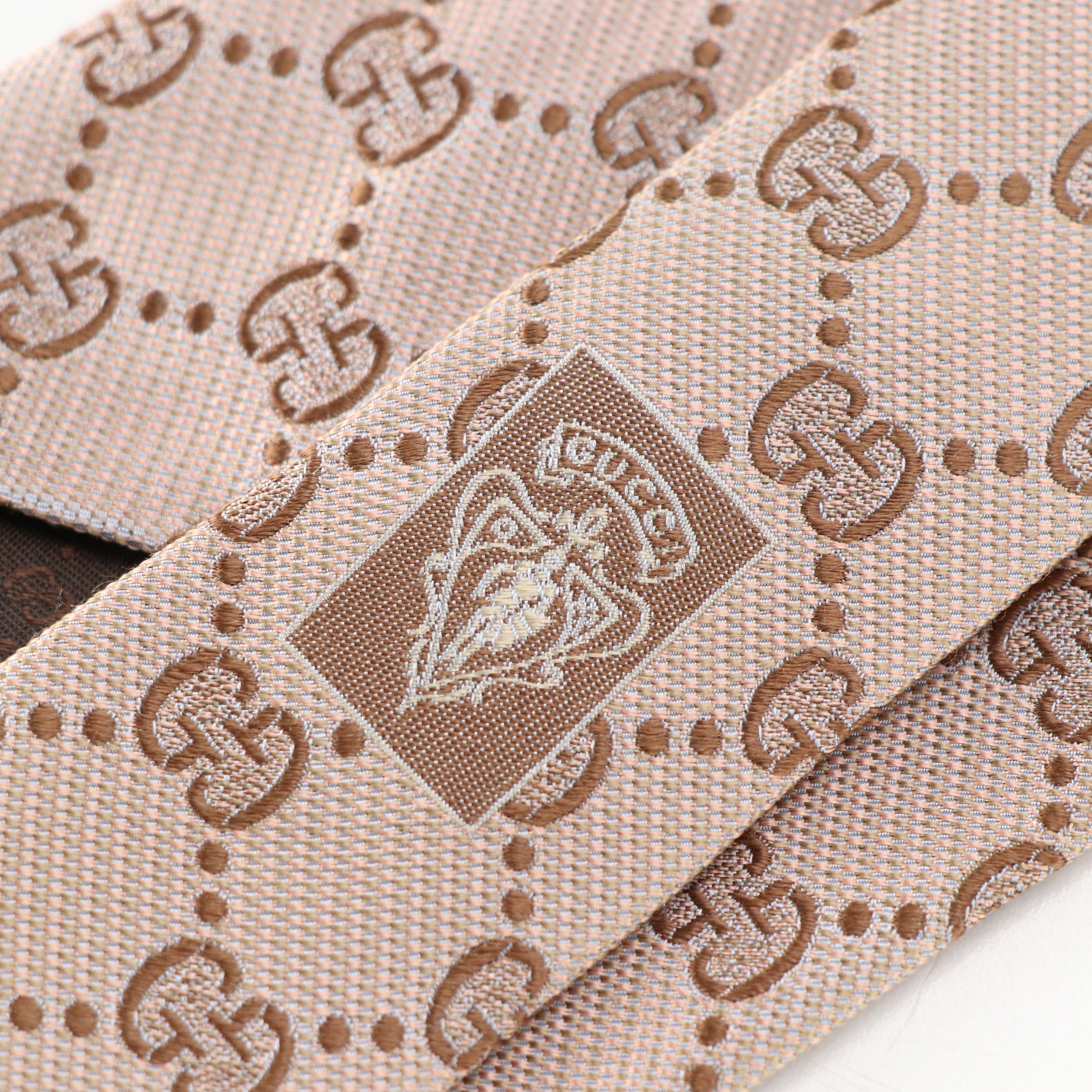 Gucci GG Pattern Necktie in Silk Jacquard