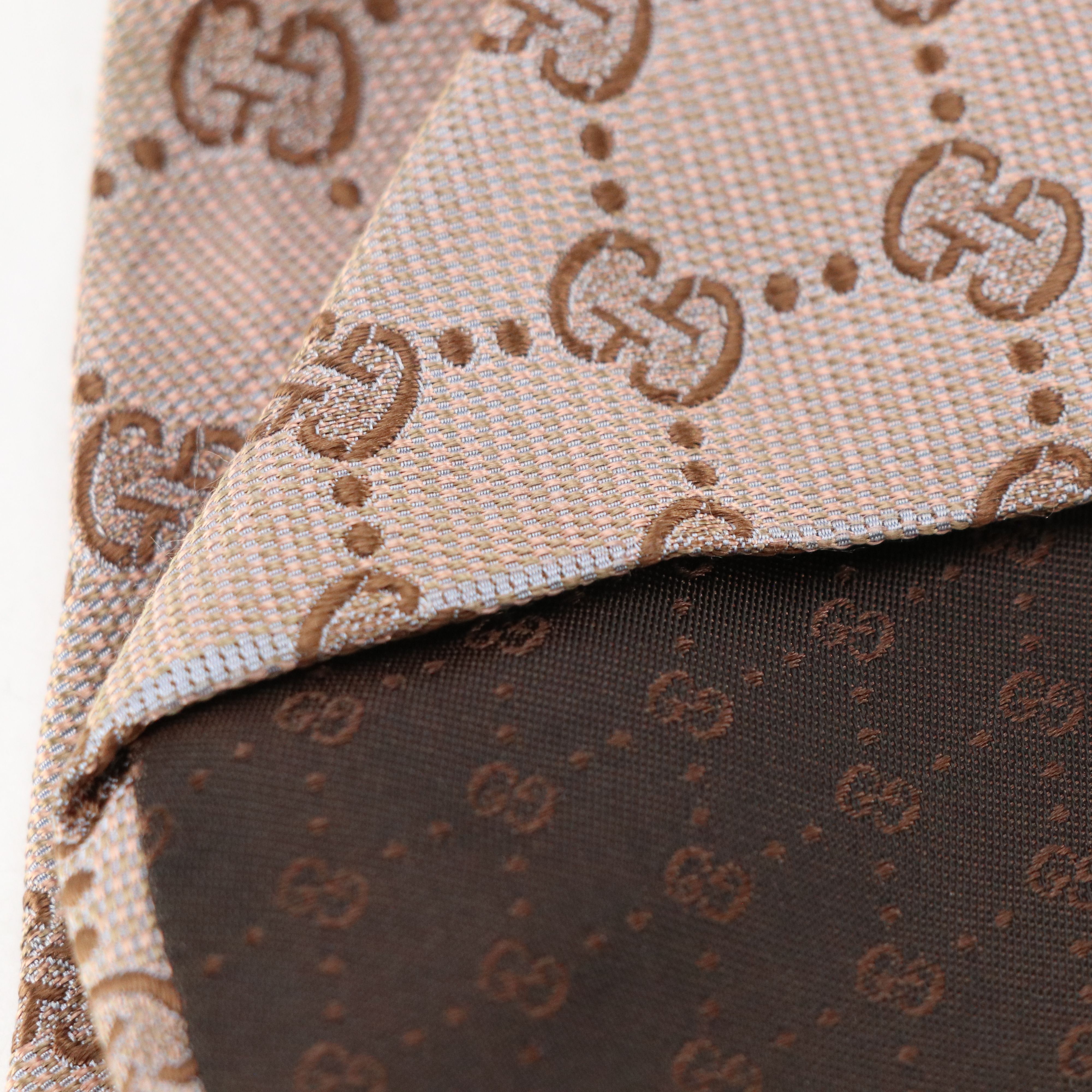 Gucci GG Pattern Necktie in Silk Jacquard