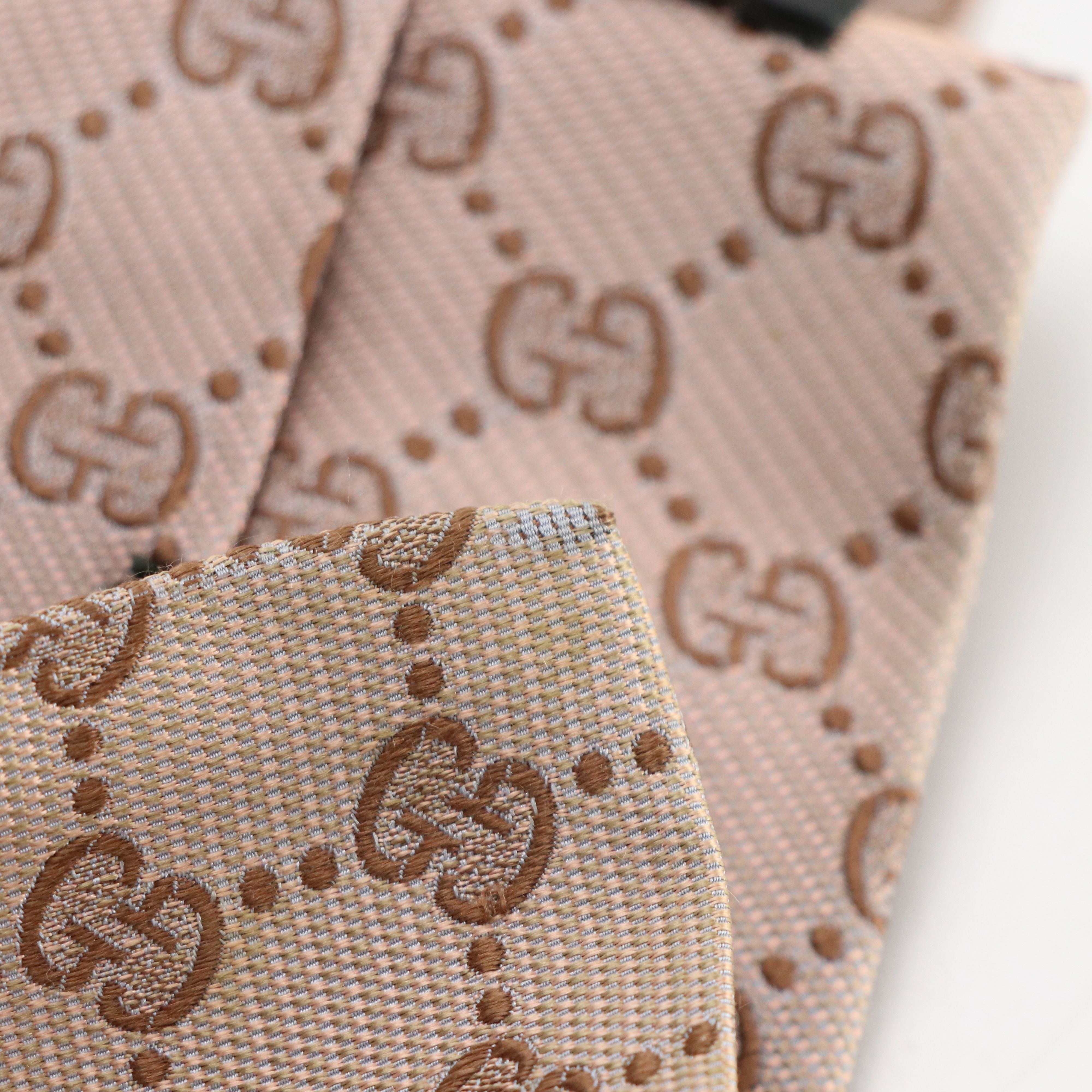 Gucci GG Pattern Necktie in Silk Jacquard