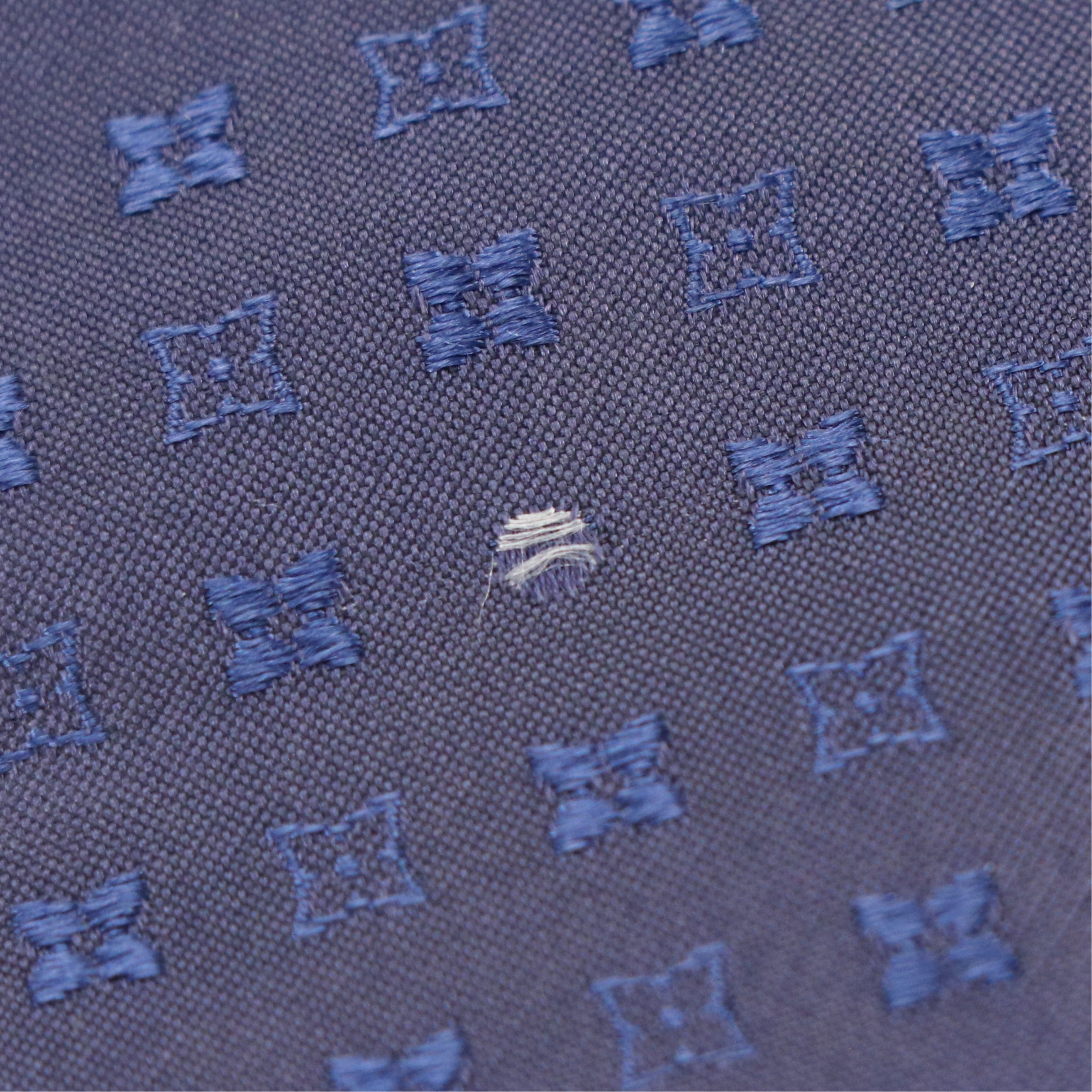 Louis Vuitton Monogram Flower Dot Pattern Necktie in Silk Jacquard