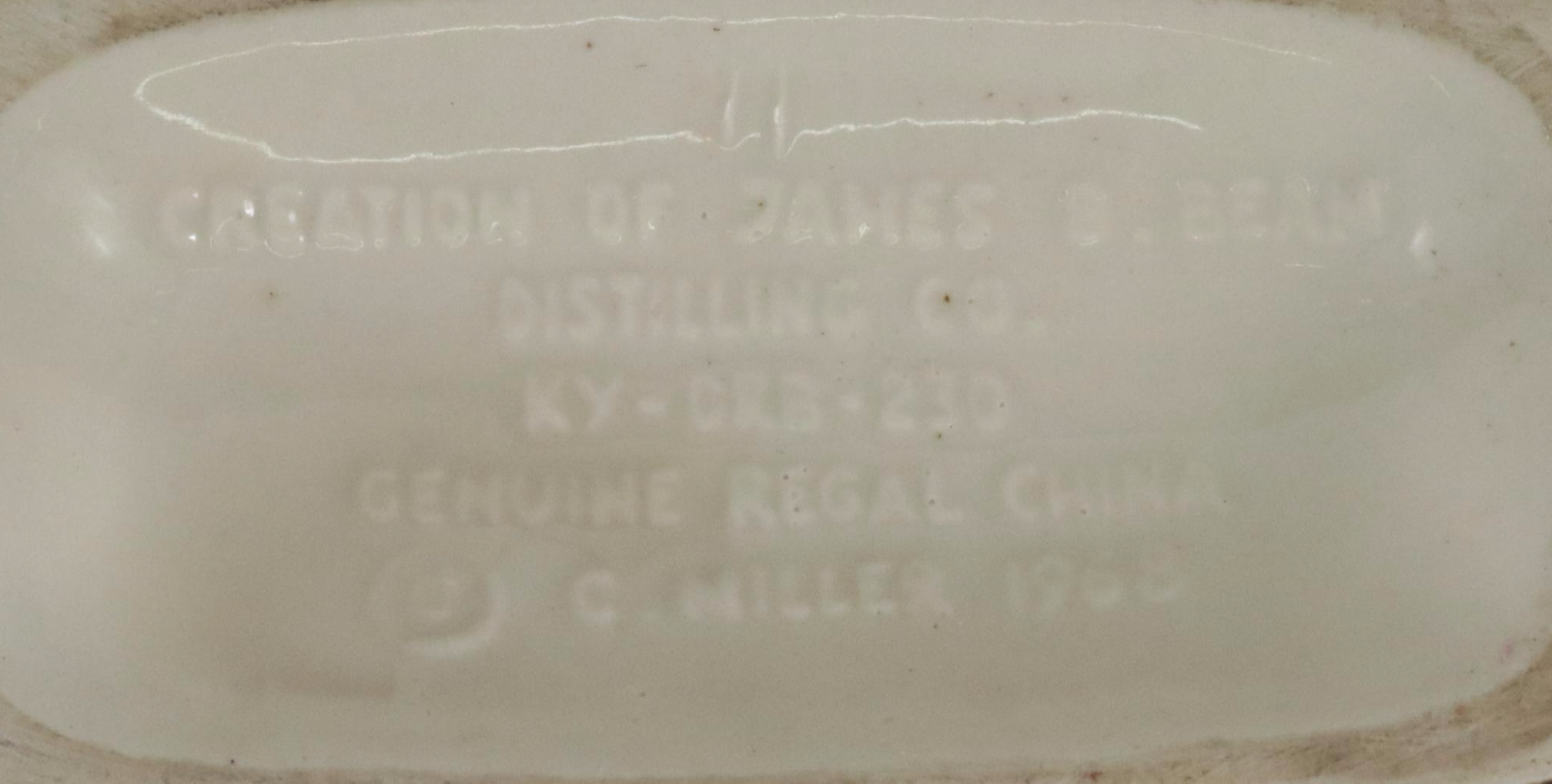 Jim Beam Kentucky Straight Bourbon Whiskey Ceramic Novelty Decanters