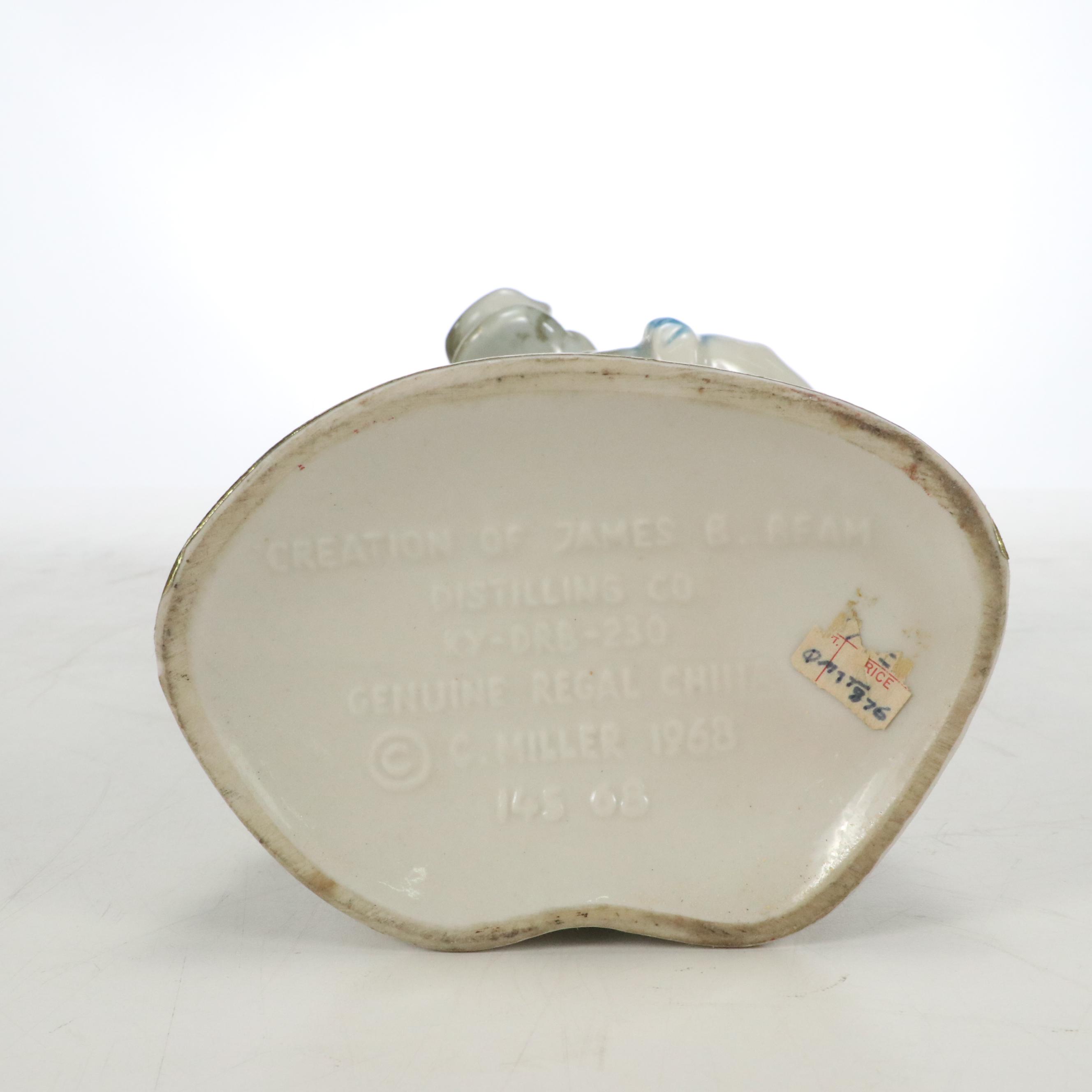 Jim Beam Kentucky Straight Bourbon Whiskey Ceramic Novelty Decanters