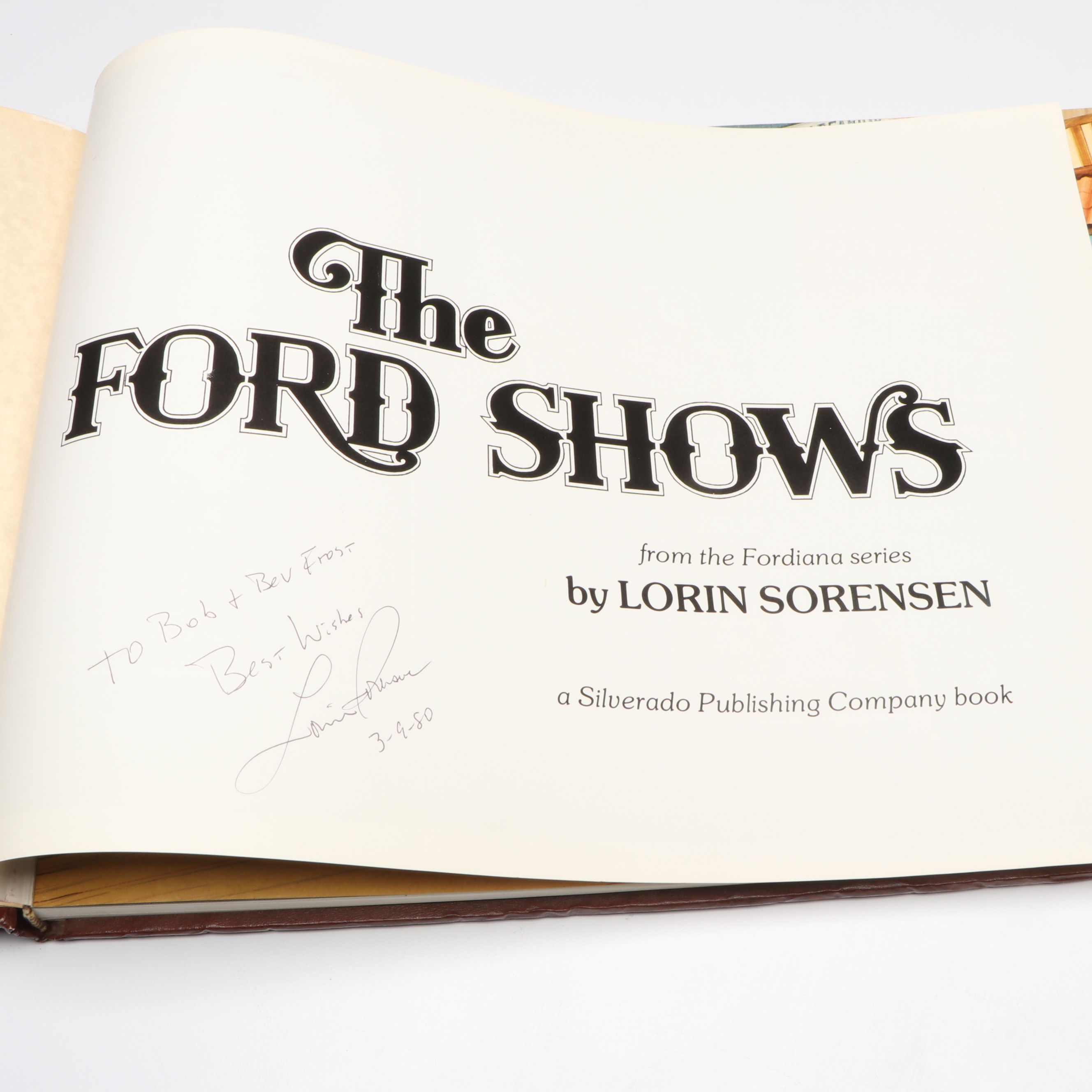 Signed "The Ford Shows" by Lorin Sorensen with Other Automobile Books