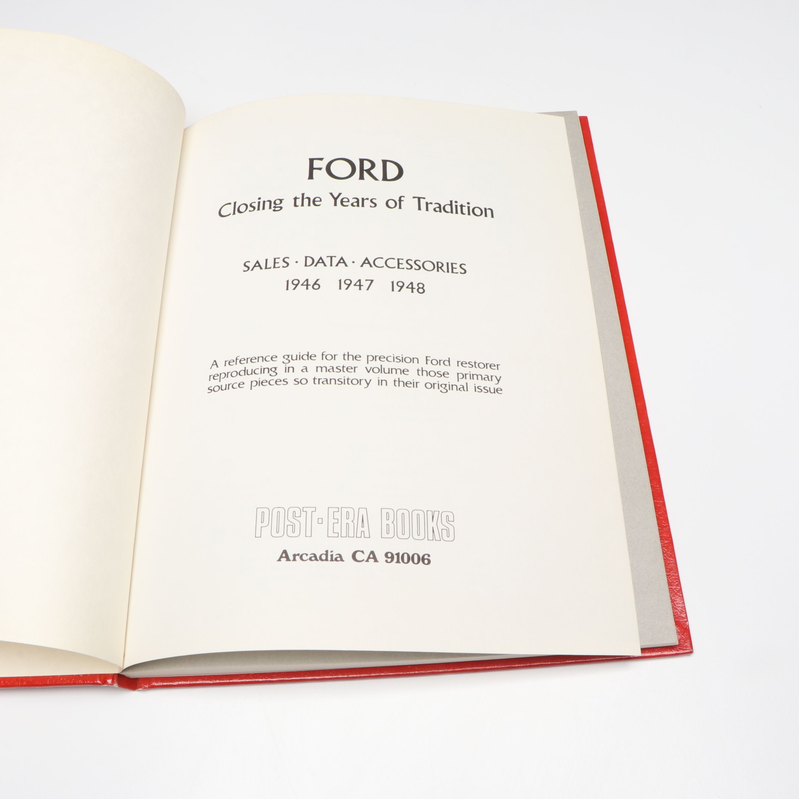 Signed "The Ford Shows" by Lorin Sorensen with Other Automobile Books