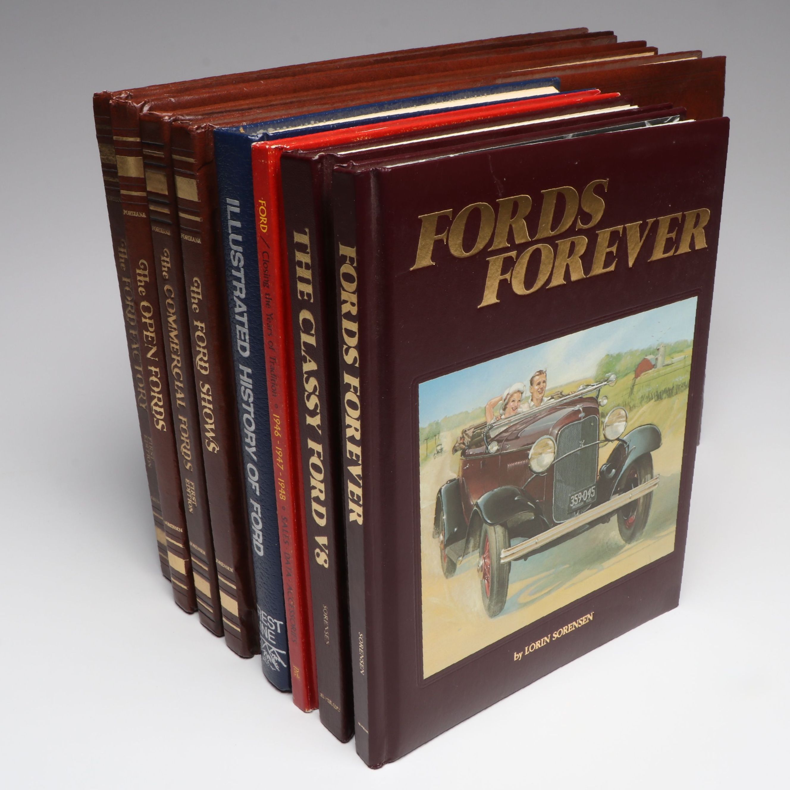 Signed "The Ford Shows" by Lorin Sorensen with Other Automobile Books