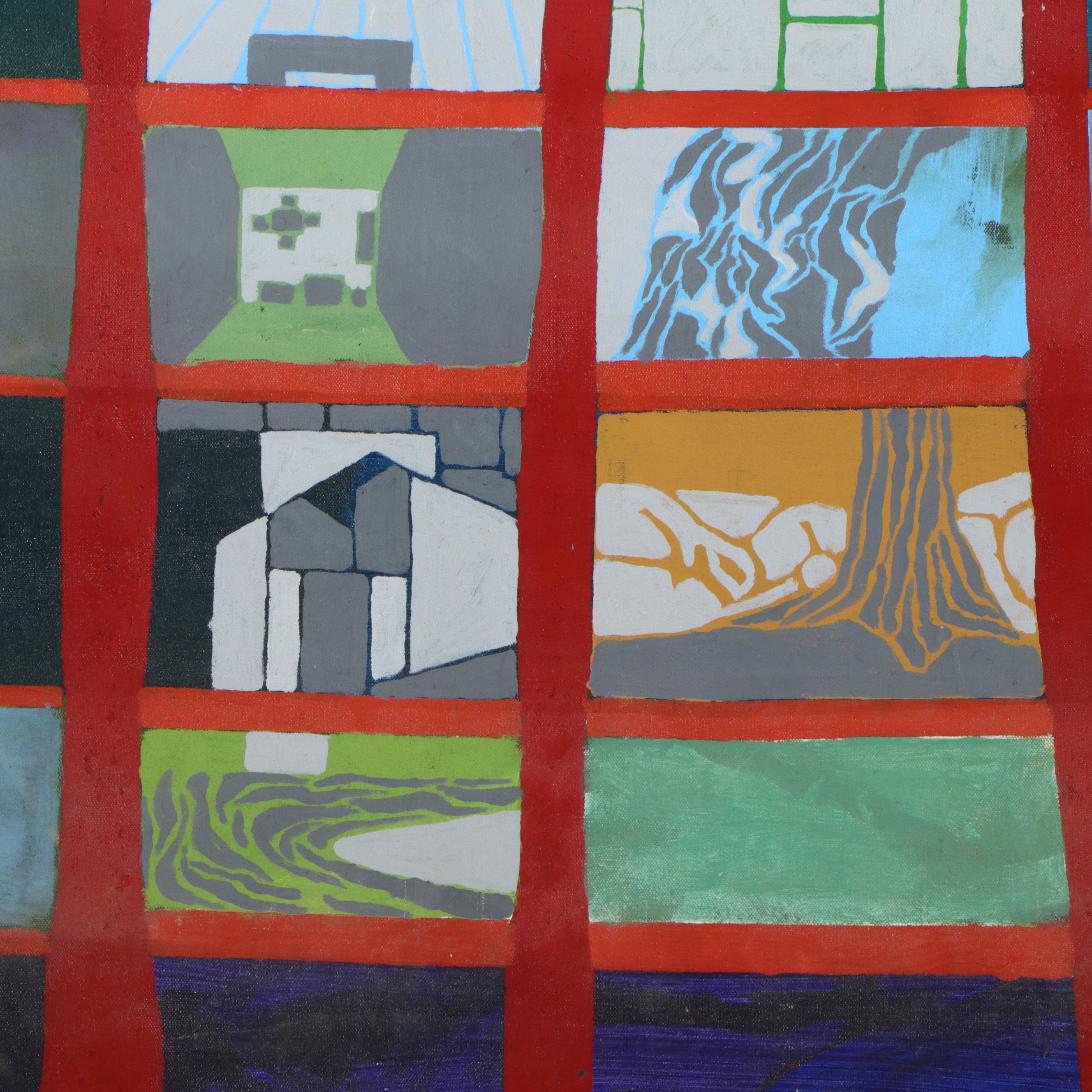 Howard Storm Monumental Acrylic Painting on Canvas