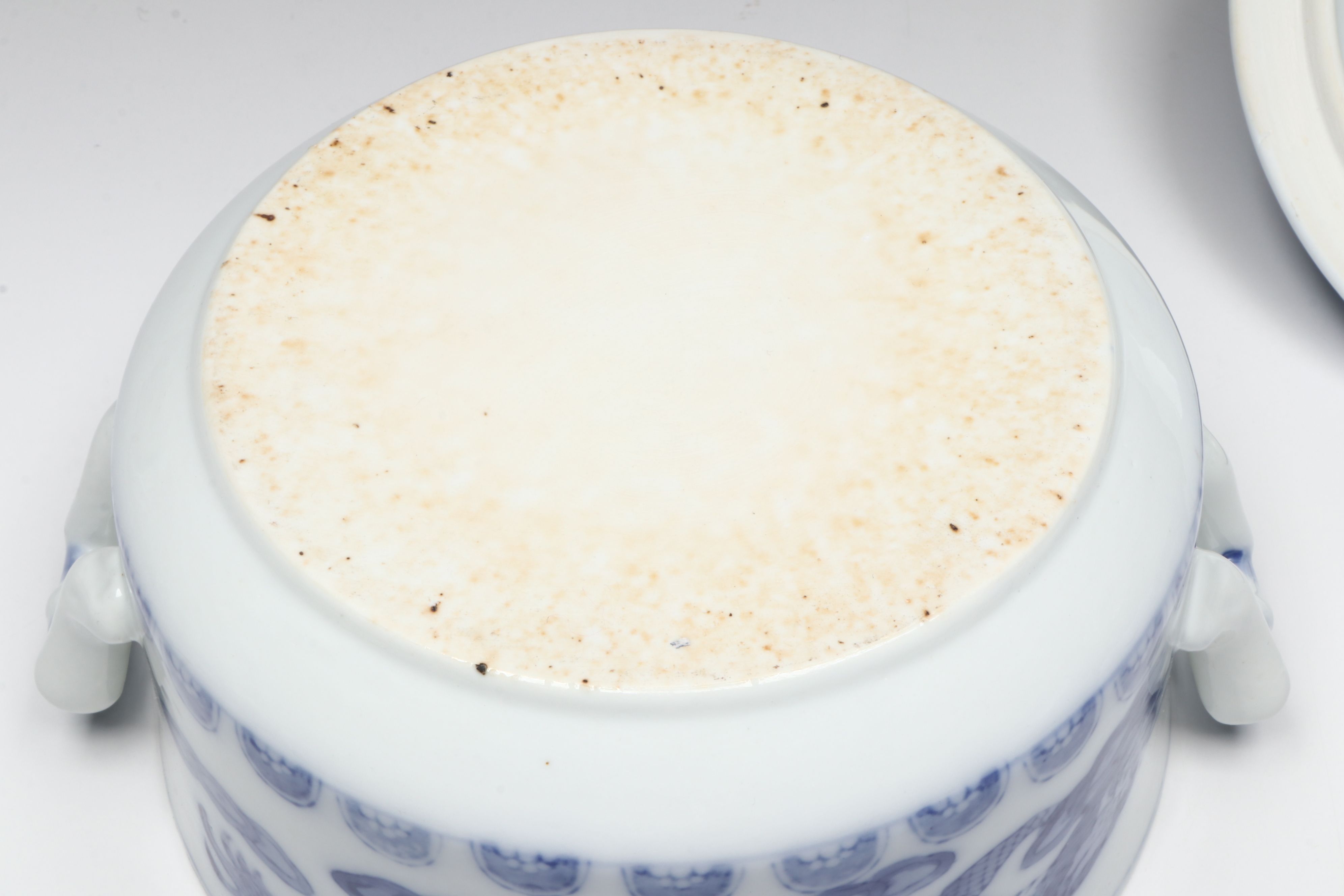 Chinese Five-Clawed Dragon Blue and White Porcelain Lidded Tureen