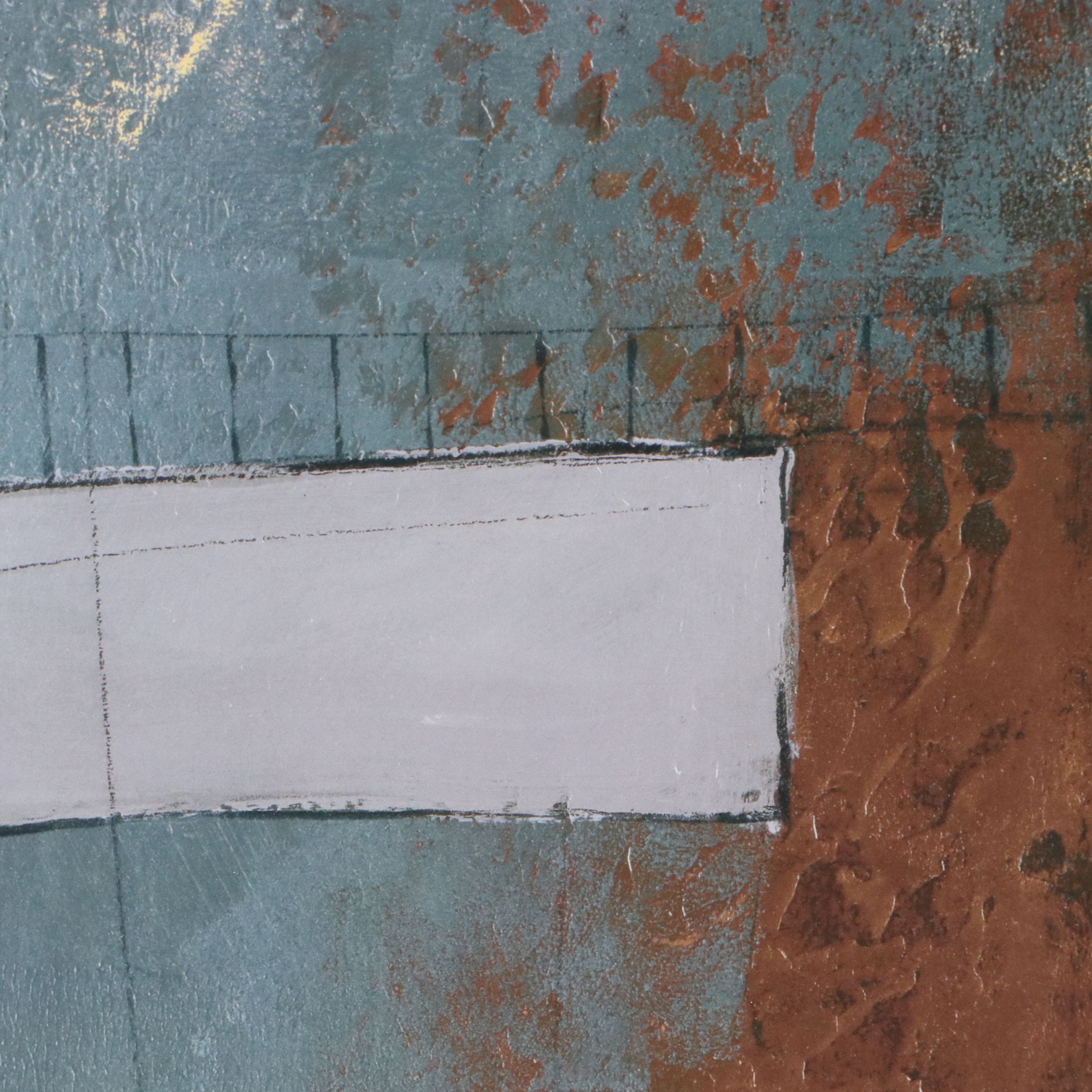 Abstract Offset Lithograph After John Kime "Medford Manor," 21st Century