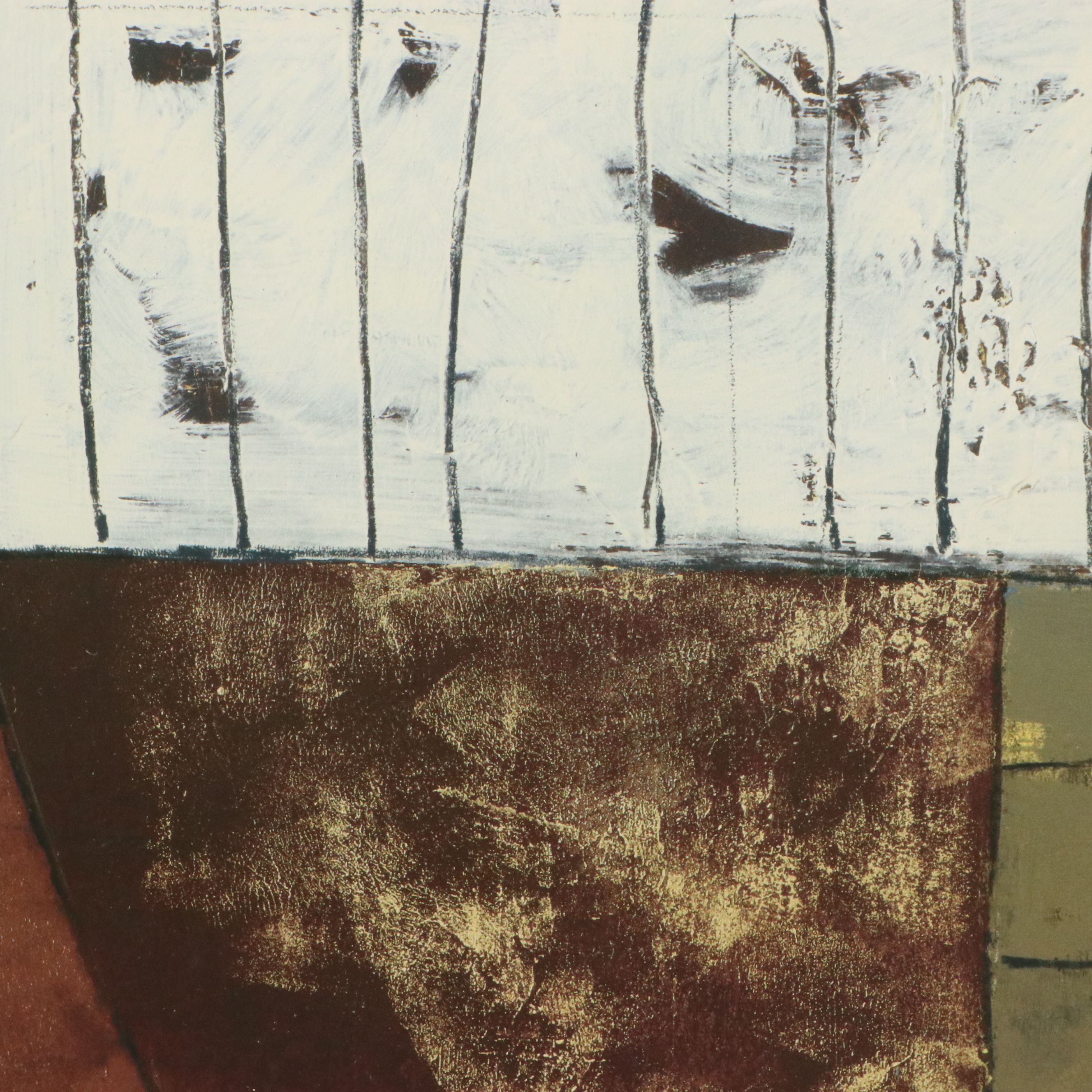 Abstract Offset Lithograph After John Kime "Medford Manor," 21st Century