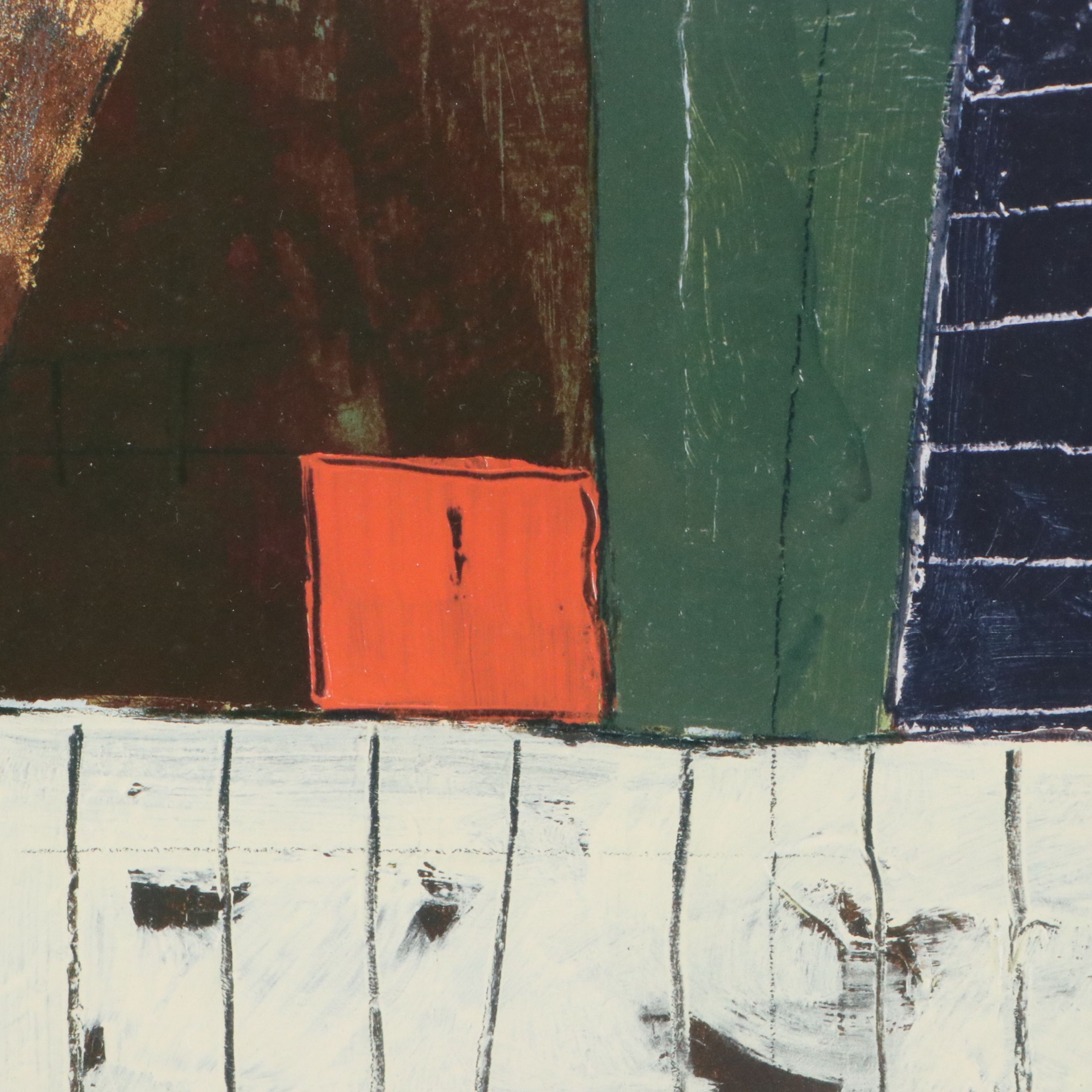 Abstract Offset Lithograph After John Kime "Medford Manor," 21st Century