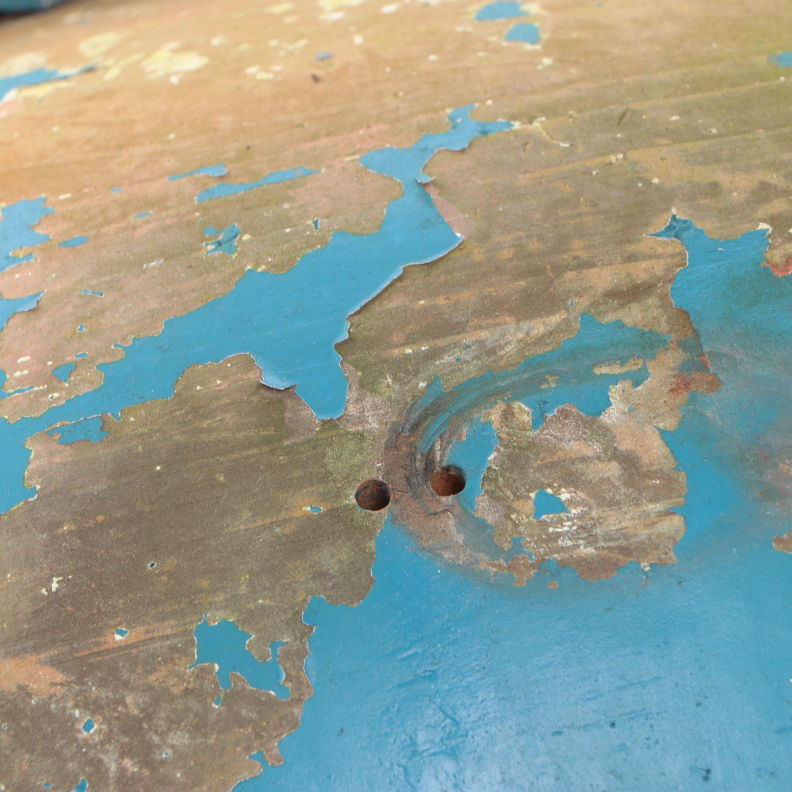 Asian Style Blue Glazed Terracotta Martaban Jar