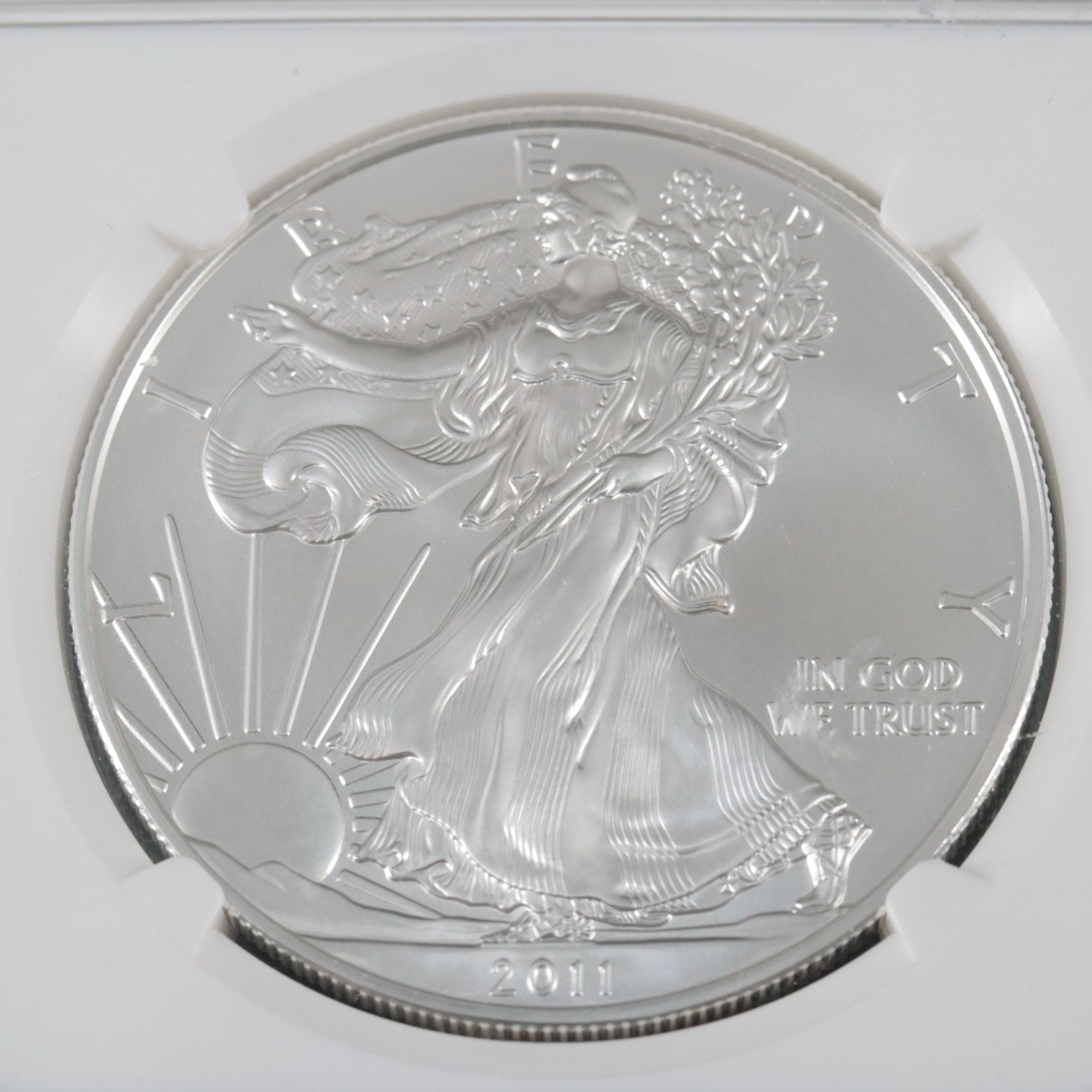 NGC Graded MS70 2011-W 25th Anniversary $1 American Silver Eagle