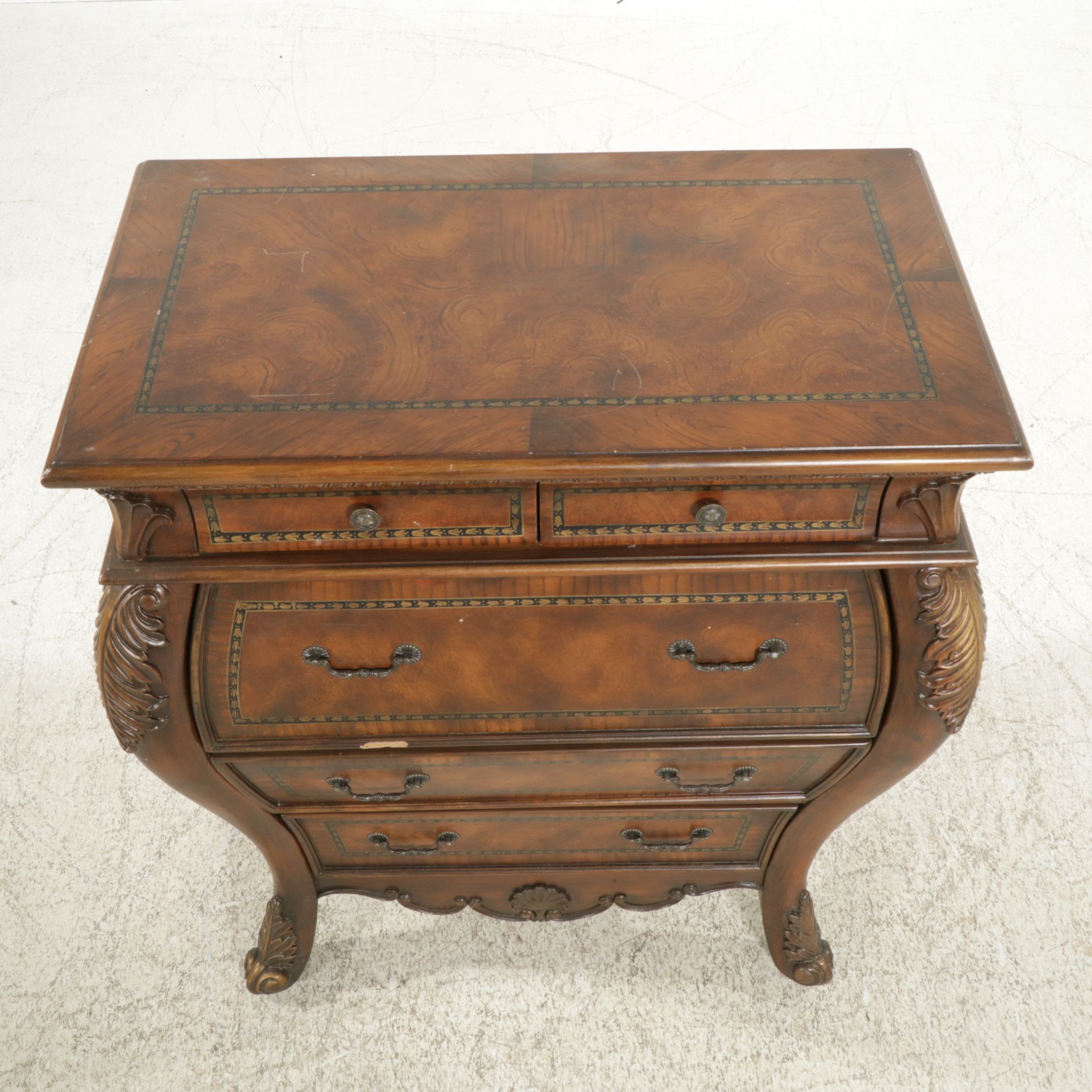 Dutch Baroque Style Bombé Fall-Front Desk, Late 20th to 21st Century