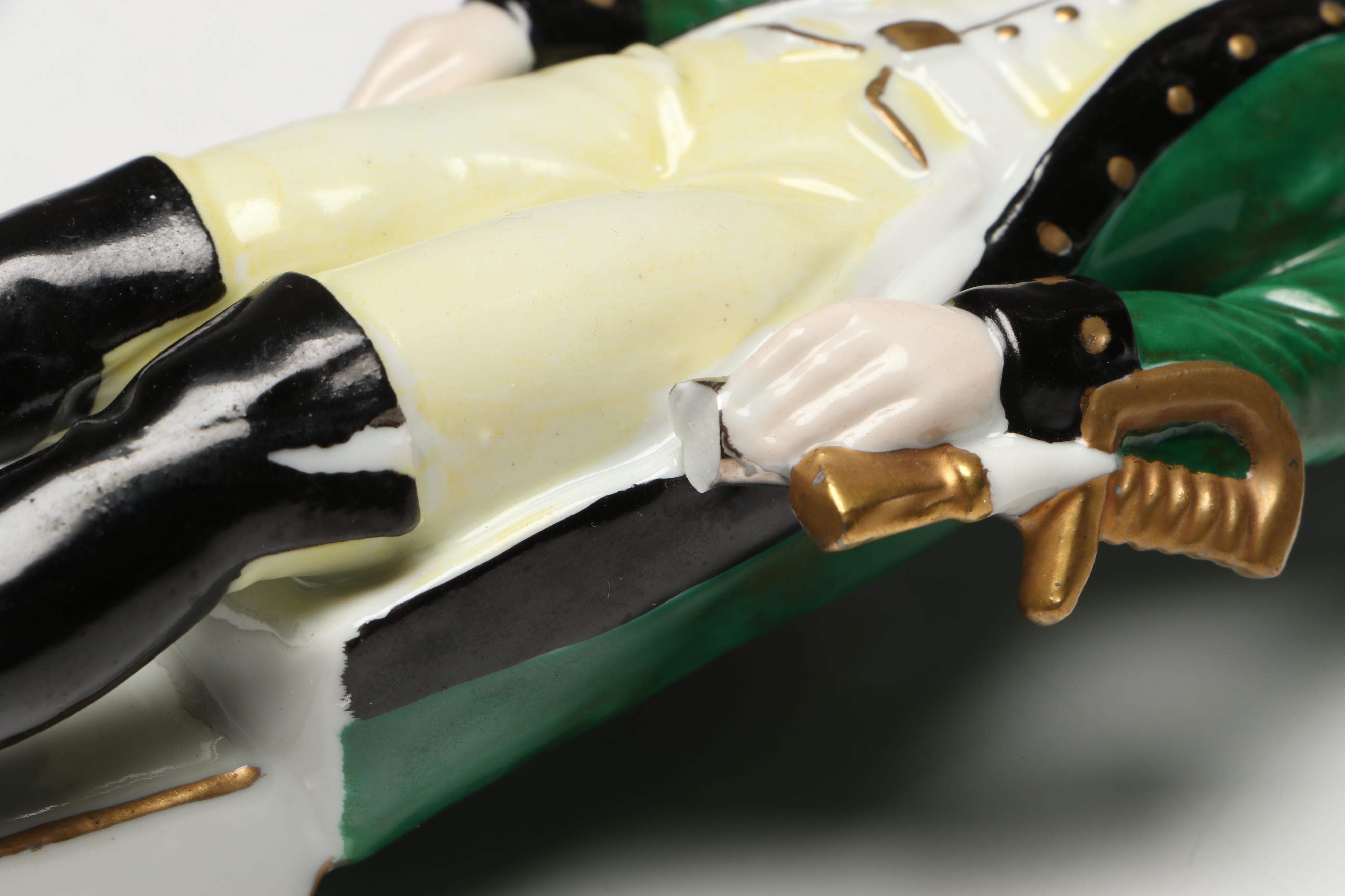 Carl Thieme, Sitzendorf and Other Military Dressed Porcelain Figures