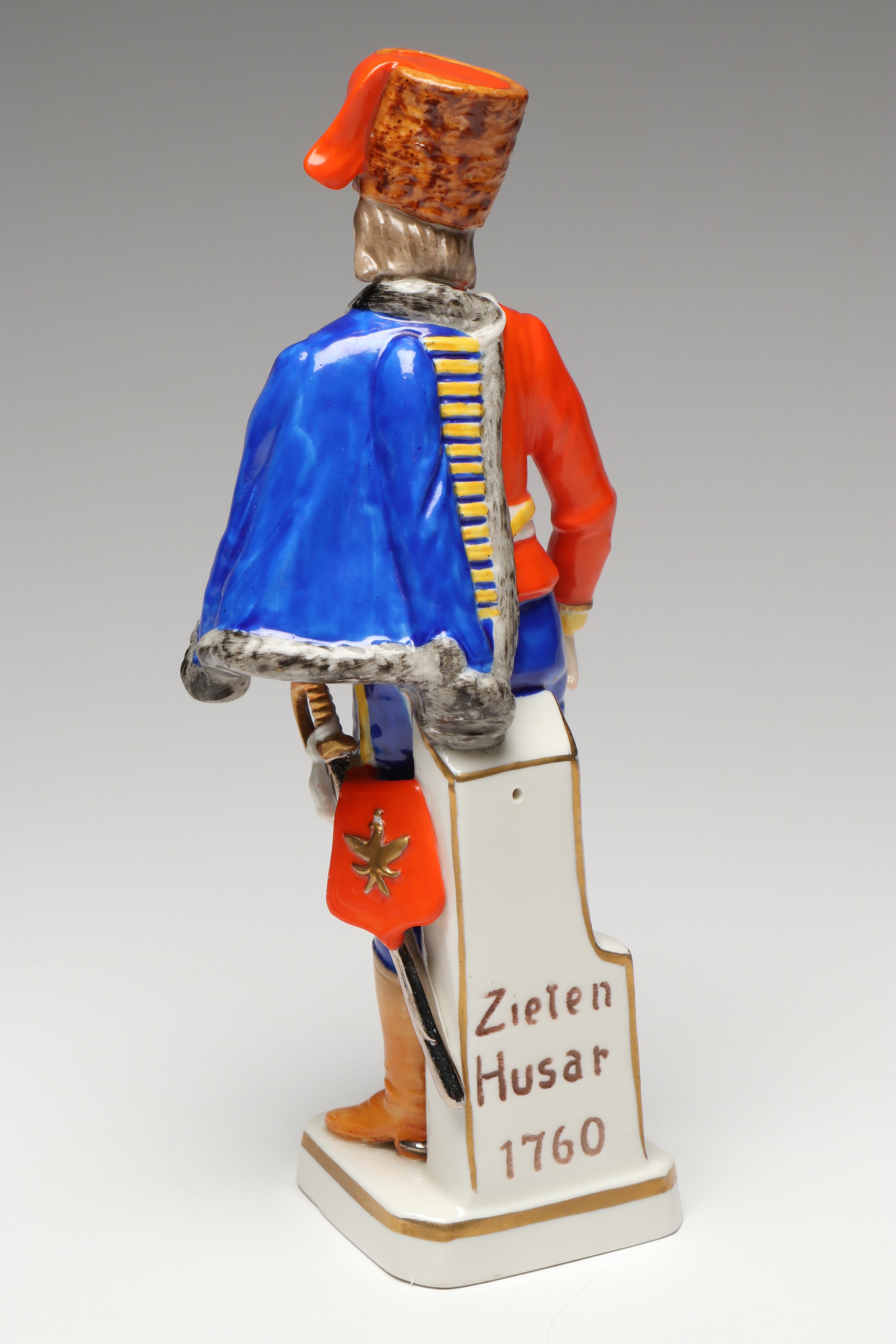 Carl Thieme, Sitzendorf and Other Military Dressed Porcelain Figures