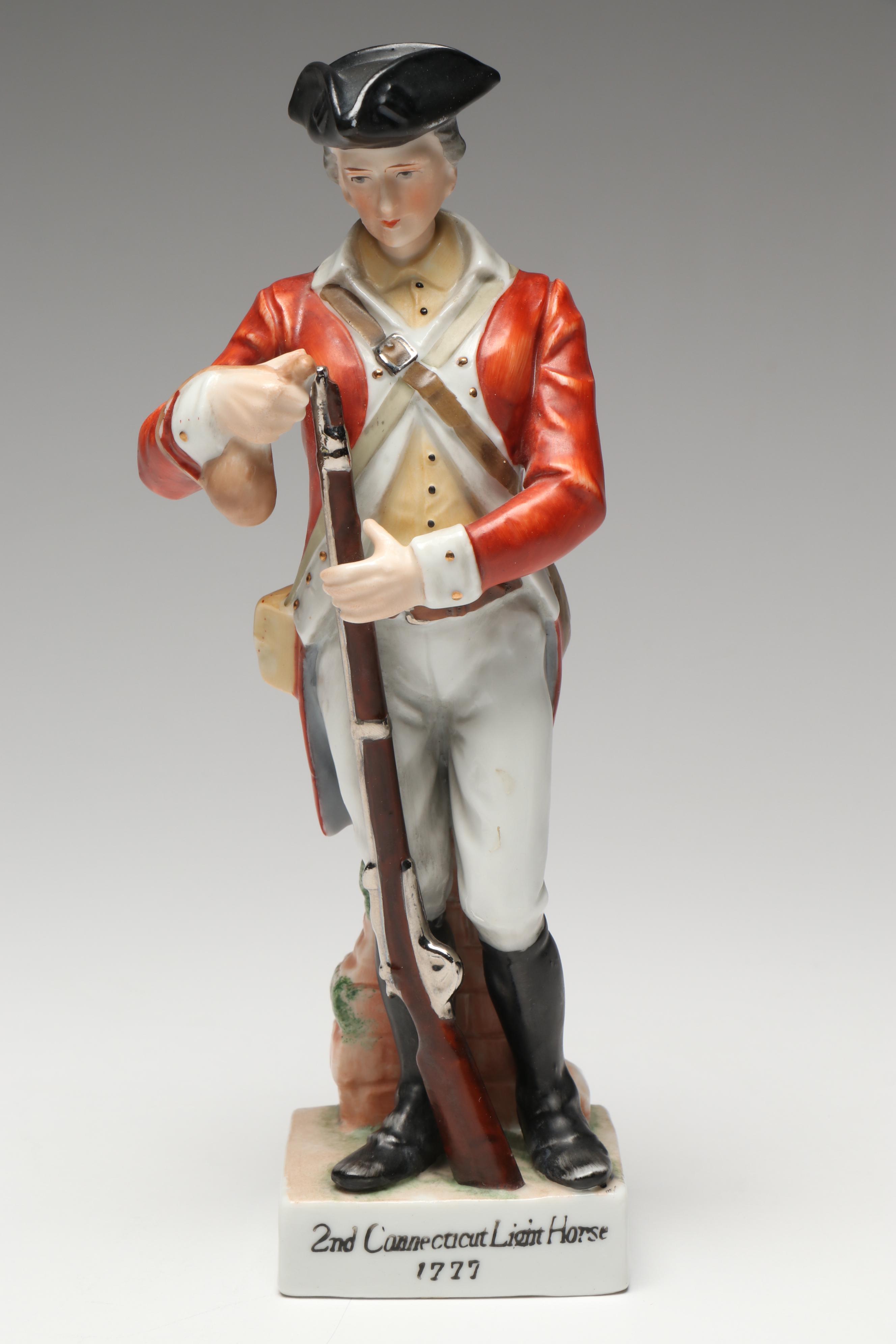 Carl Thieme, Sitzendorf and Other Military Dressed Porcelain Figures