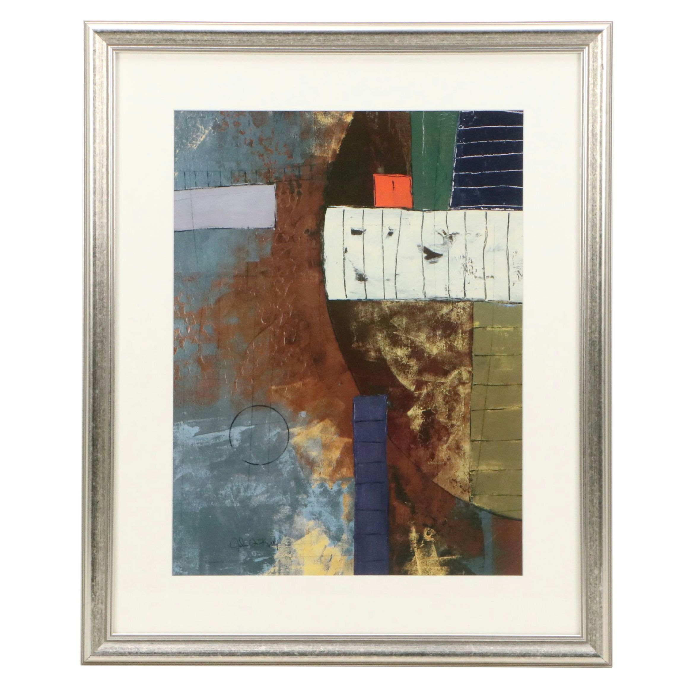 Abstract Offset Lithograph After John Kime "Medford Manor," 21st Century