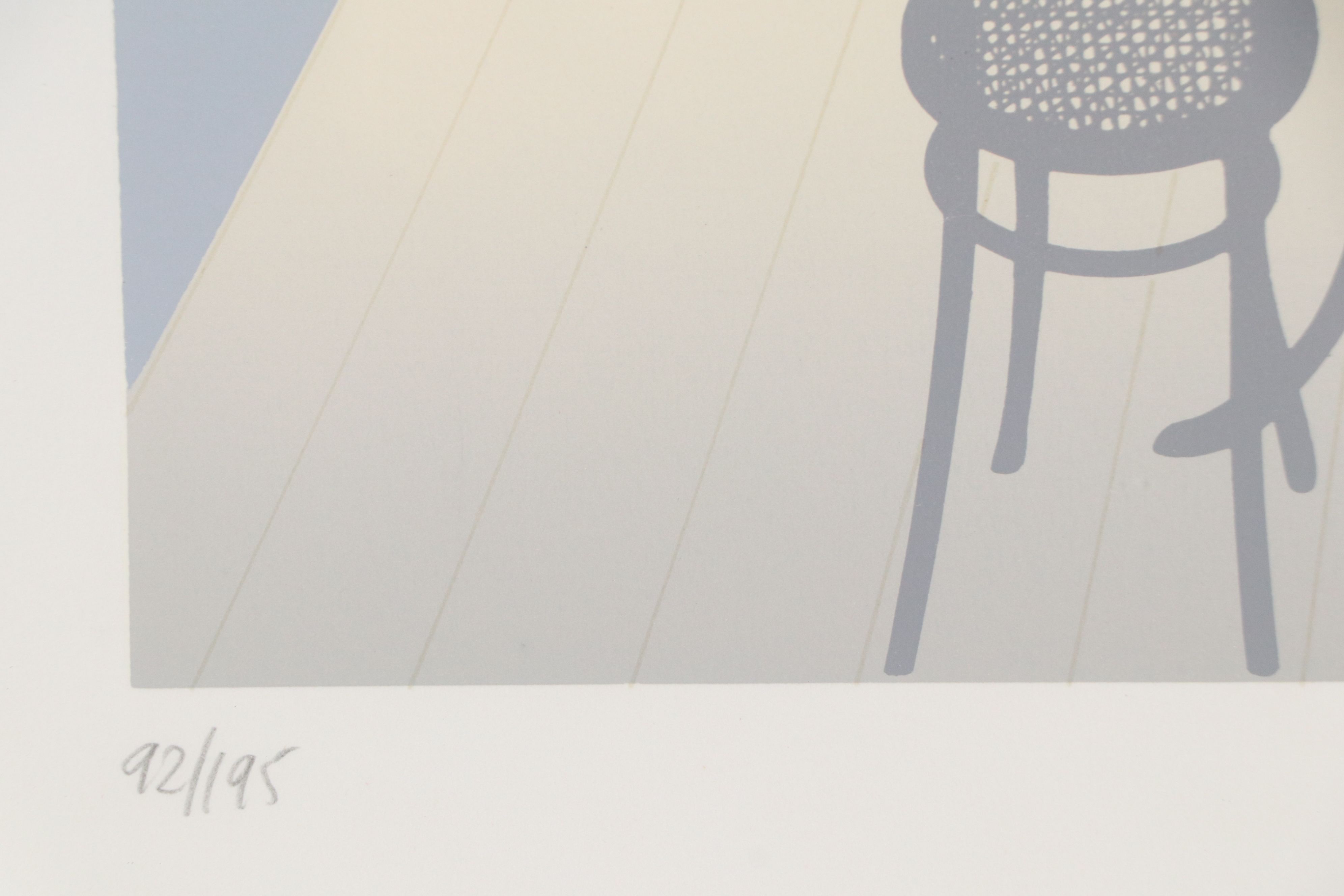 Peregrine King Color Lithograph "Café St. Michel"