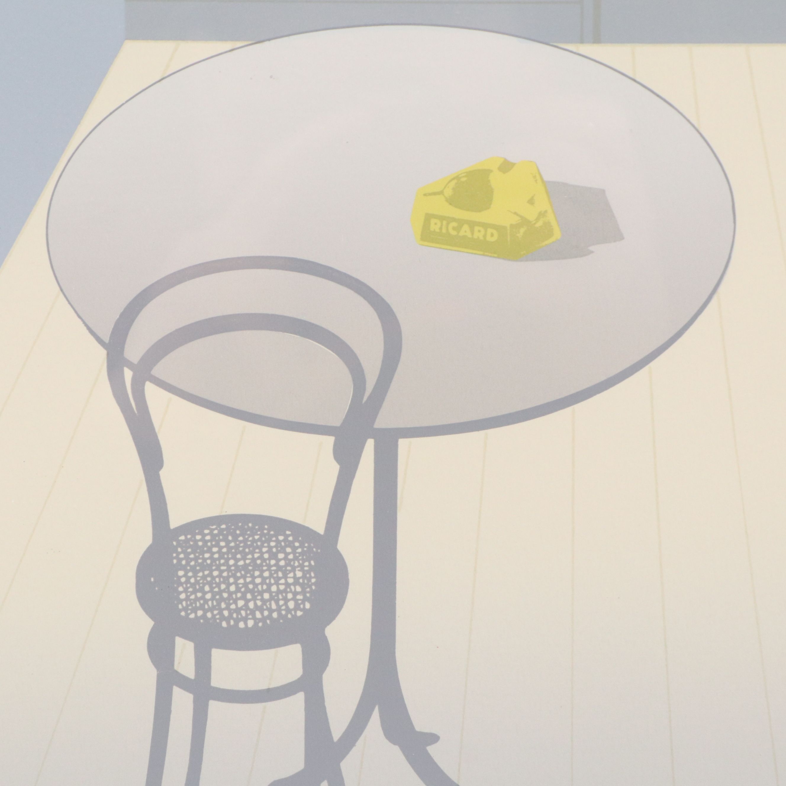 Peregrine King Color Lithograph "Café St. Michel"