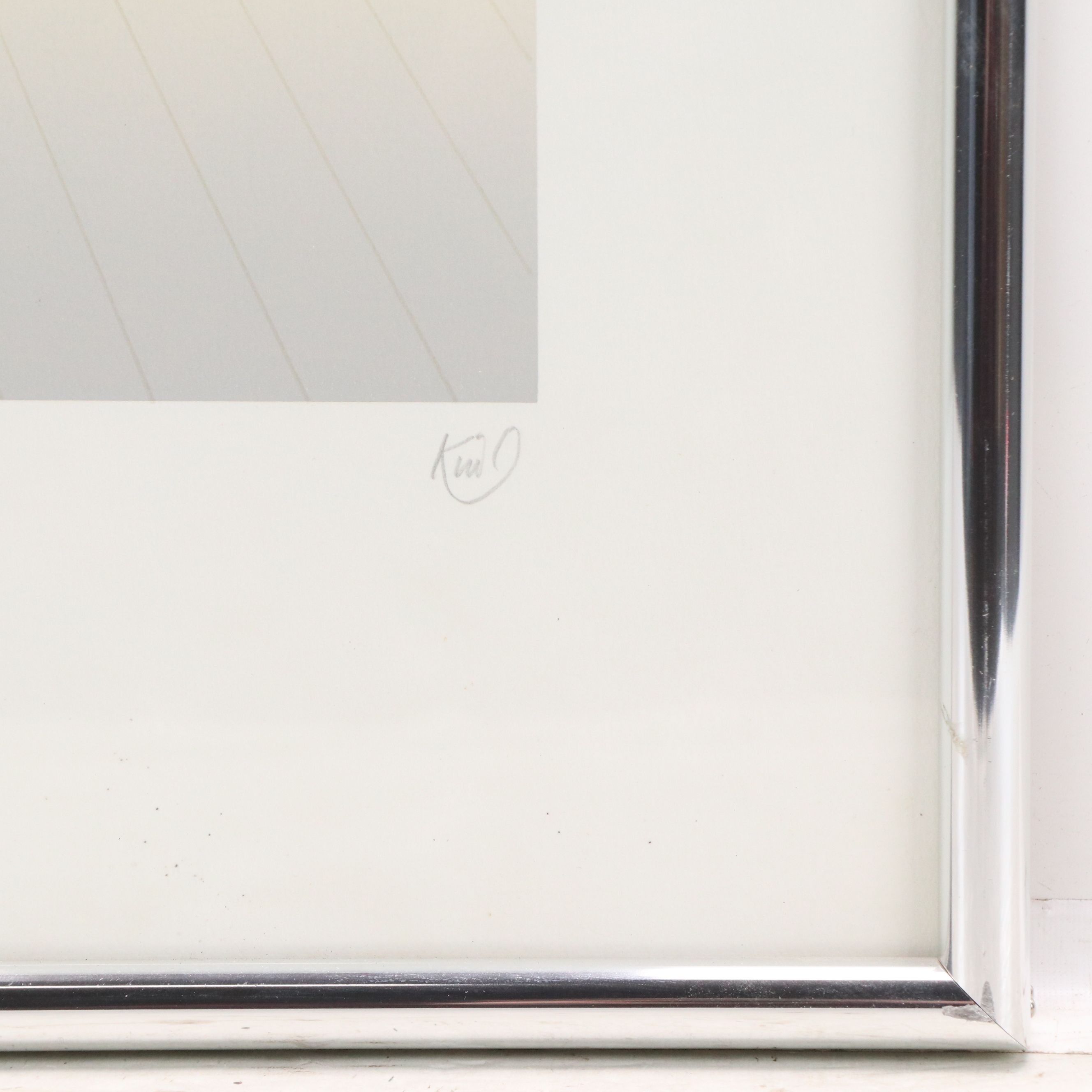 Peregrine King Color Lithograph "Café St. Michel"