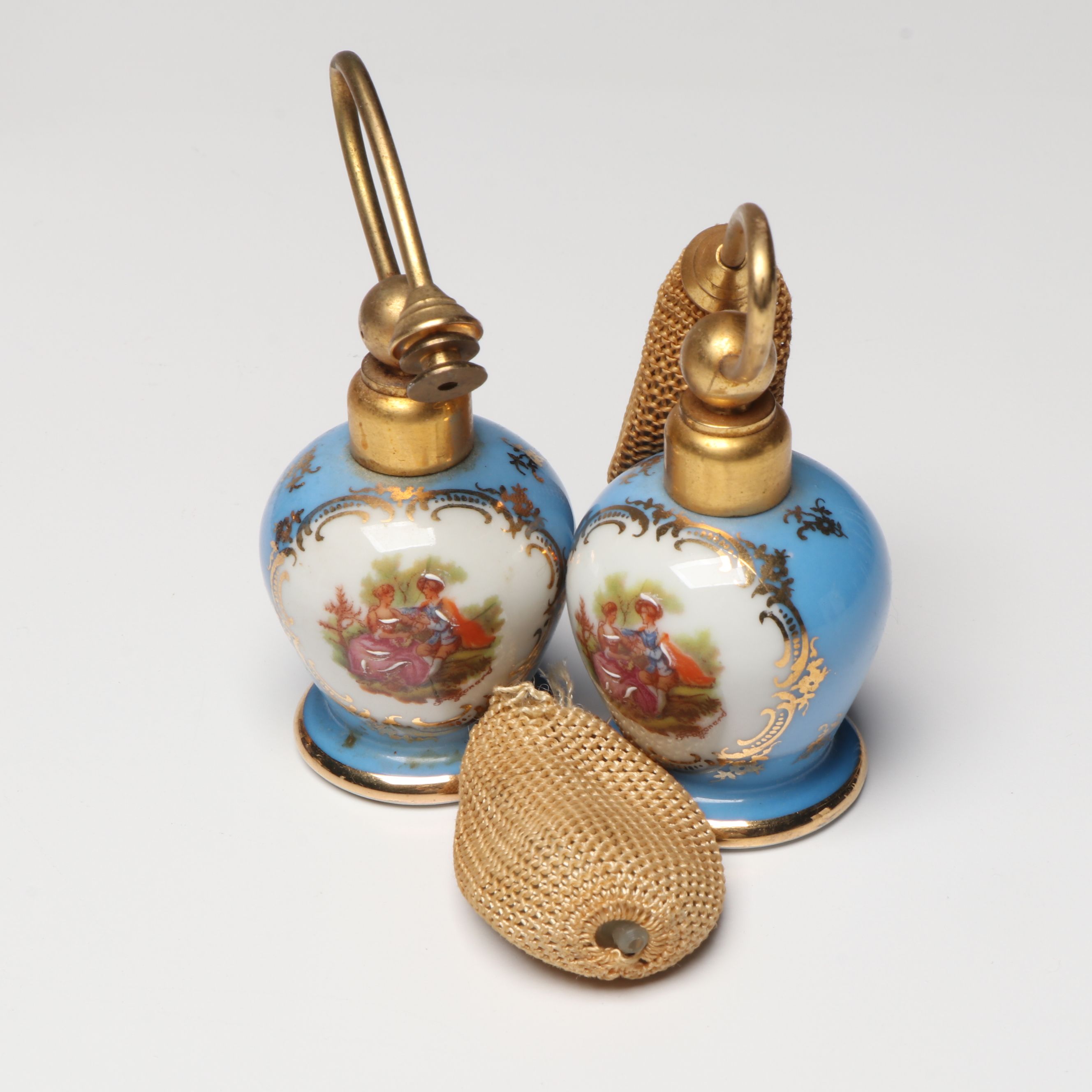 Limoges France Cobalt Perfume Bottles with Hermès and More Soaps and Accessories
