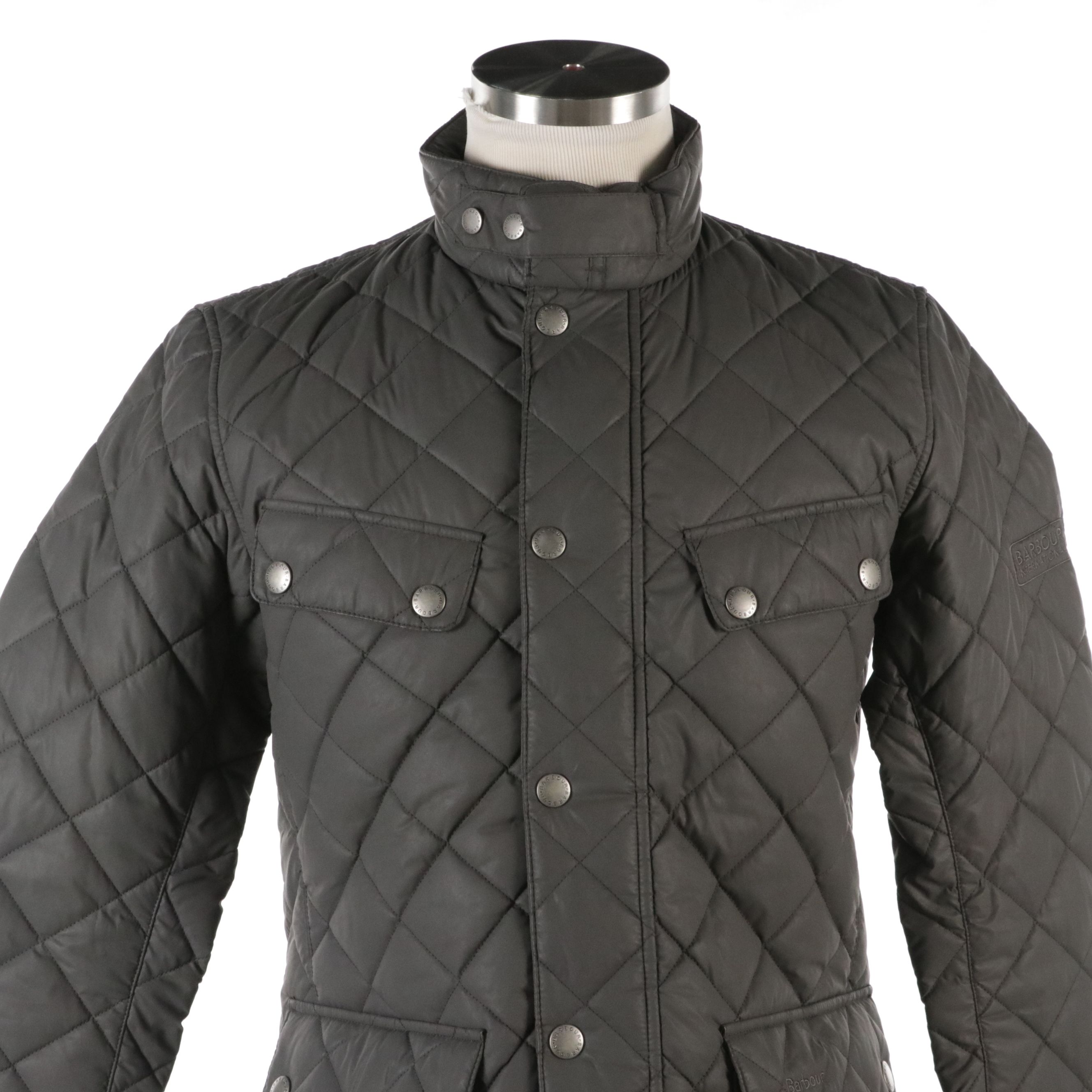 Men's Barbour Steve McQueen Collection Quilted Snap and Zip Front Jacket