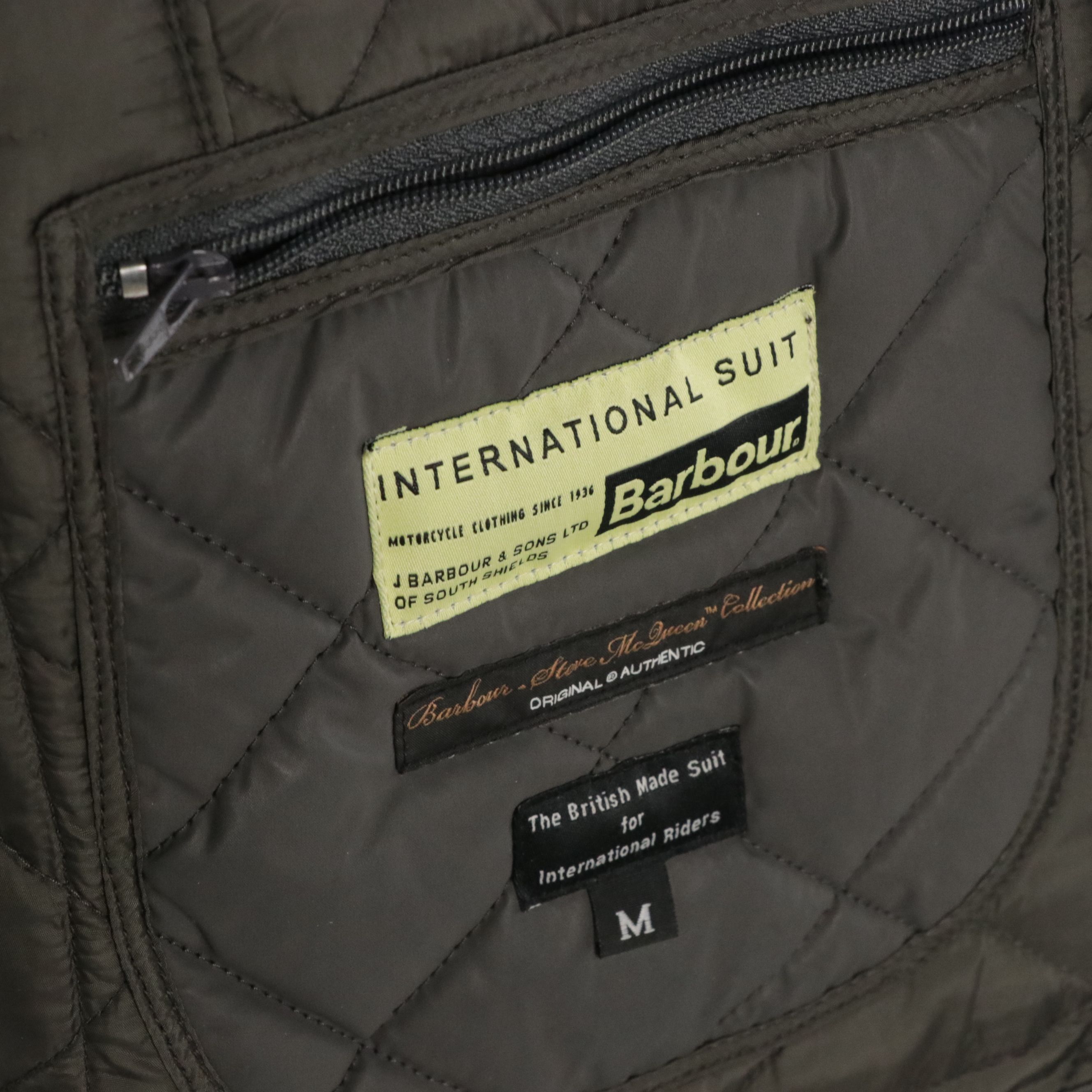 Men's Barbour Steve McQueen Collection Quilted Snap and Zip Front Jacket