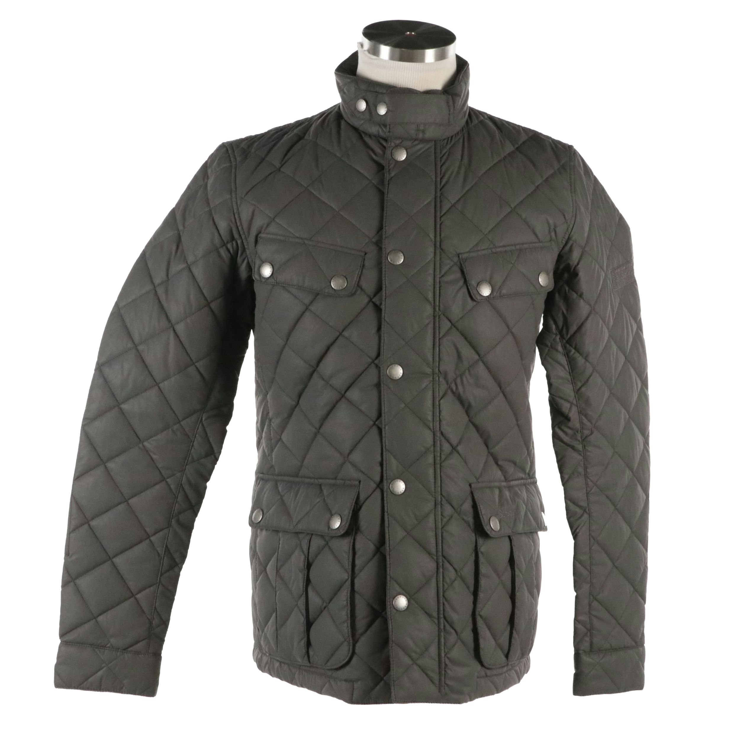 Men's Barbour Steve McQueen Collection Quilted Snap and Zip Front Jacket
