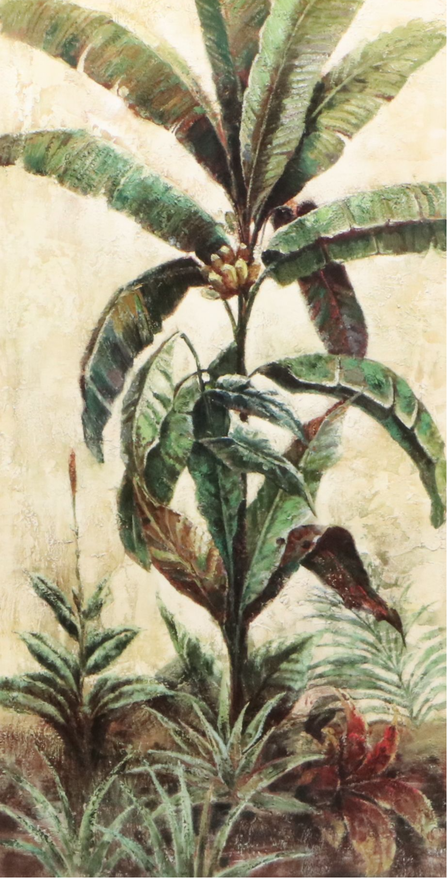 Eduardo Moreau Offset Lithographs "Exotic Palms I and II," Late 20th Century