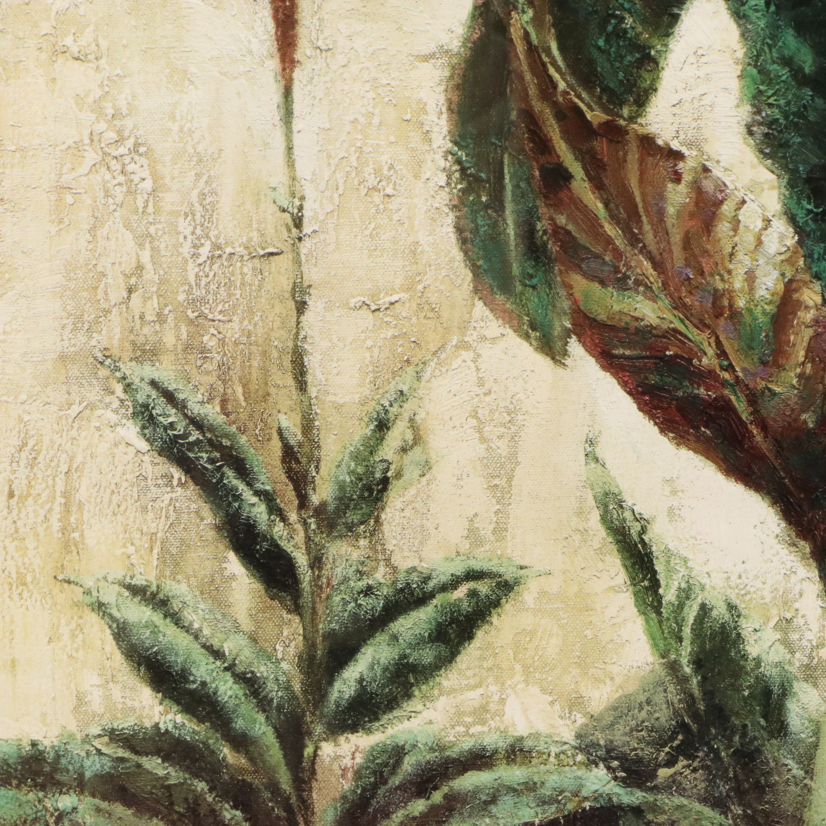 Eduardo Moreau Offset Lithographs "Exotic Palms I and II," Late 20th Century