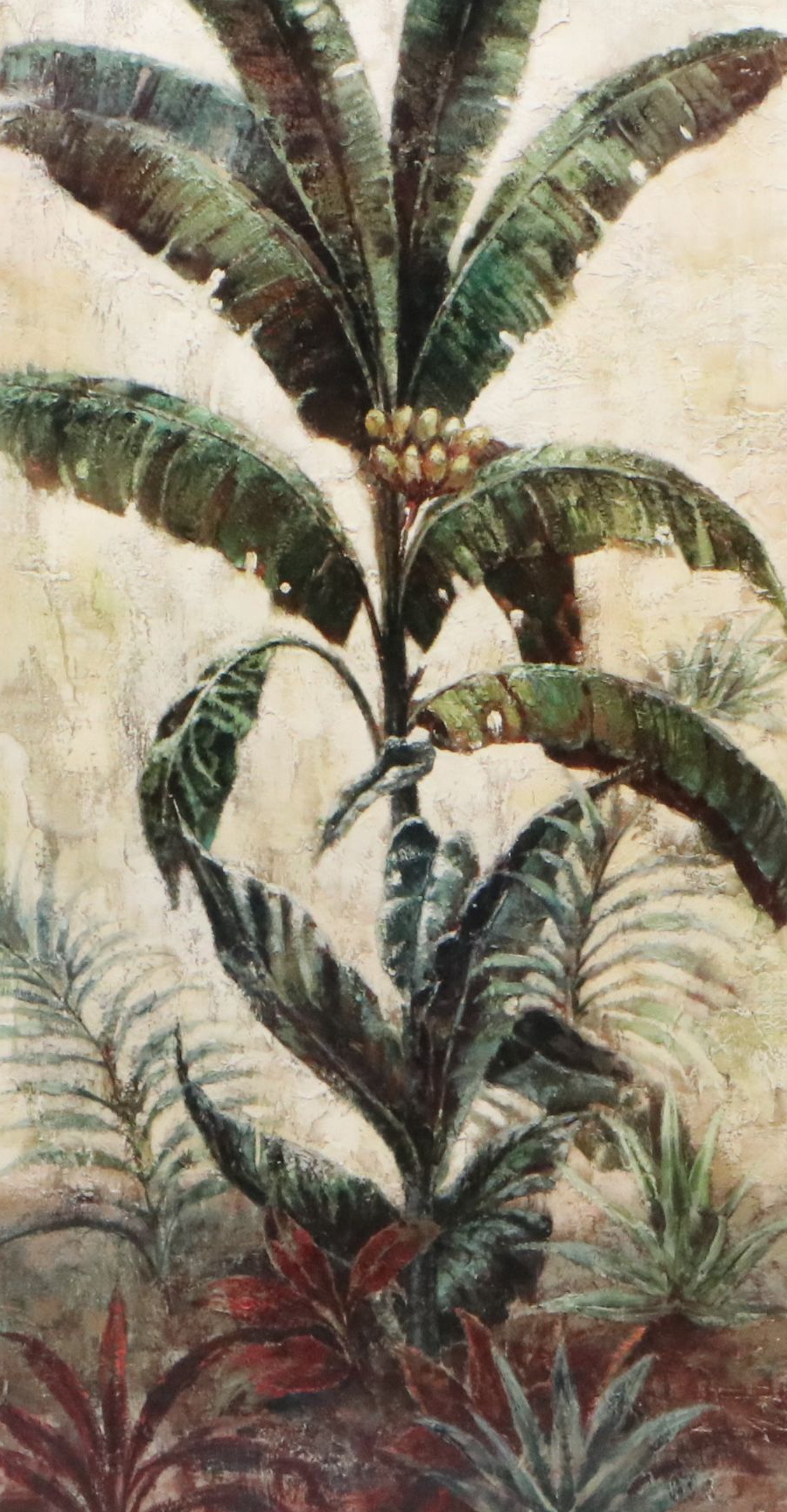 Eduardo Moreau Offset Lithographs "Exotic Palms I and II," Late 20th Century