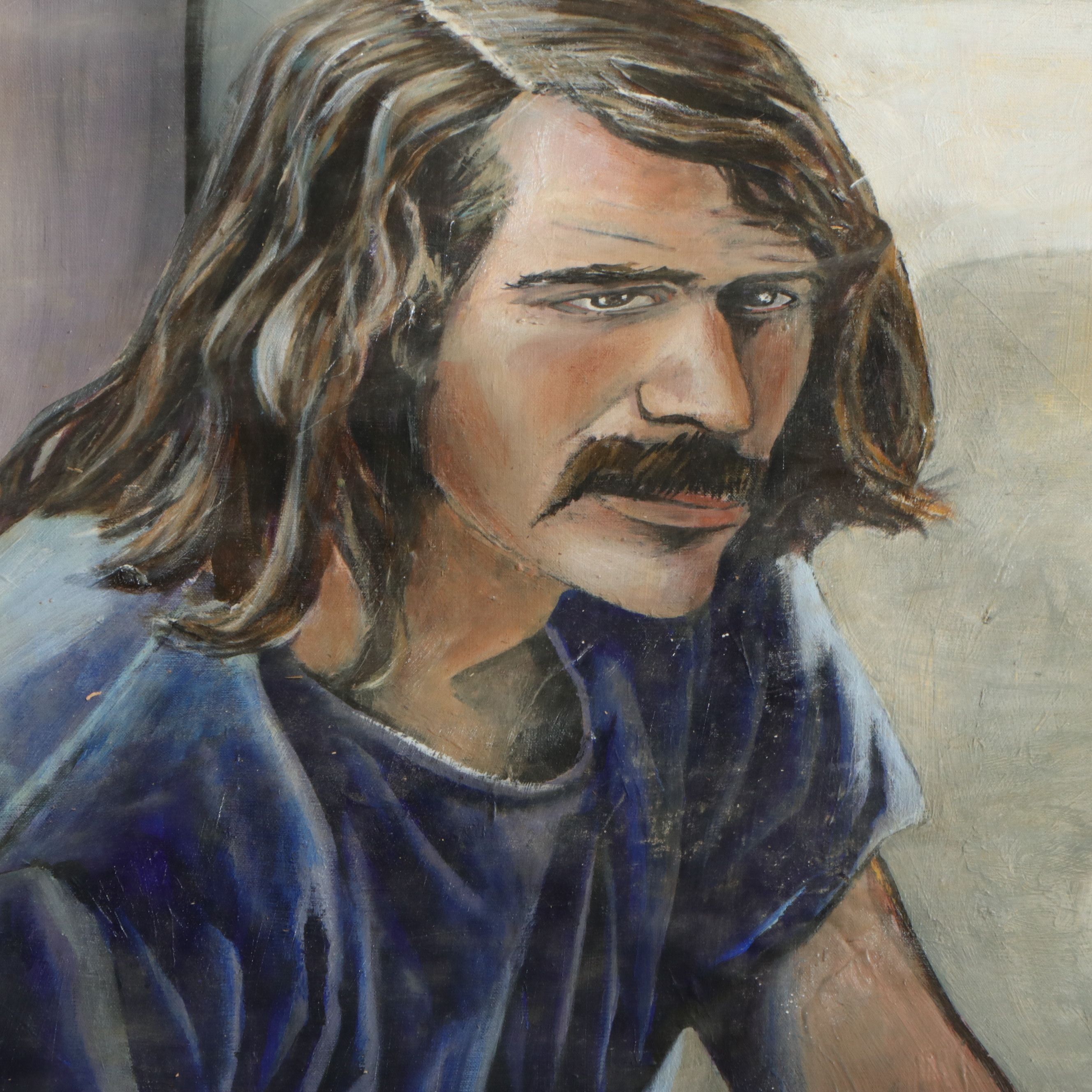 Howard Storm Monumental Acrylic Painting on Canvas of Male Figure