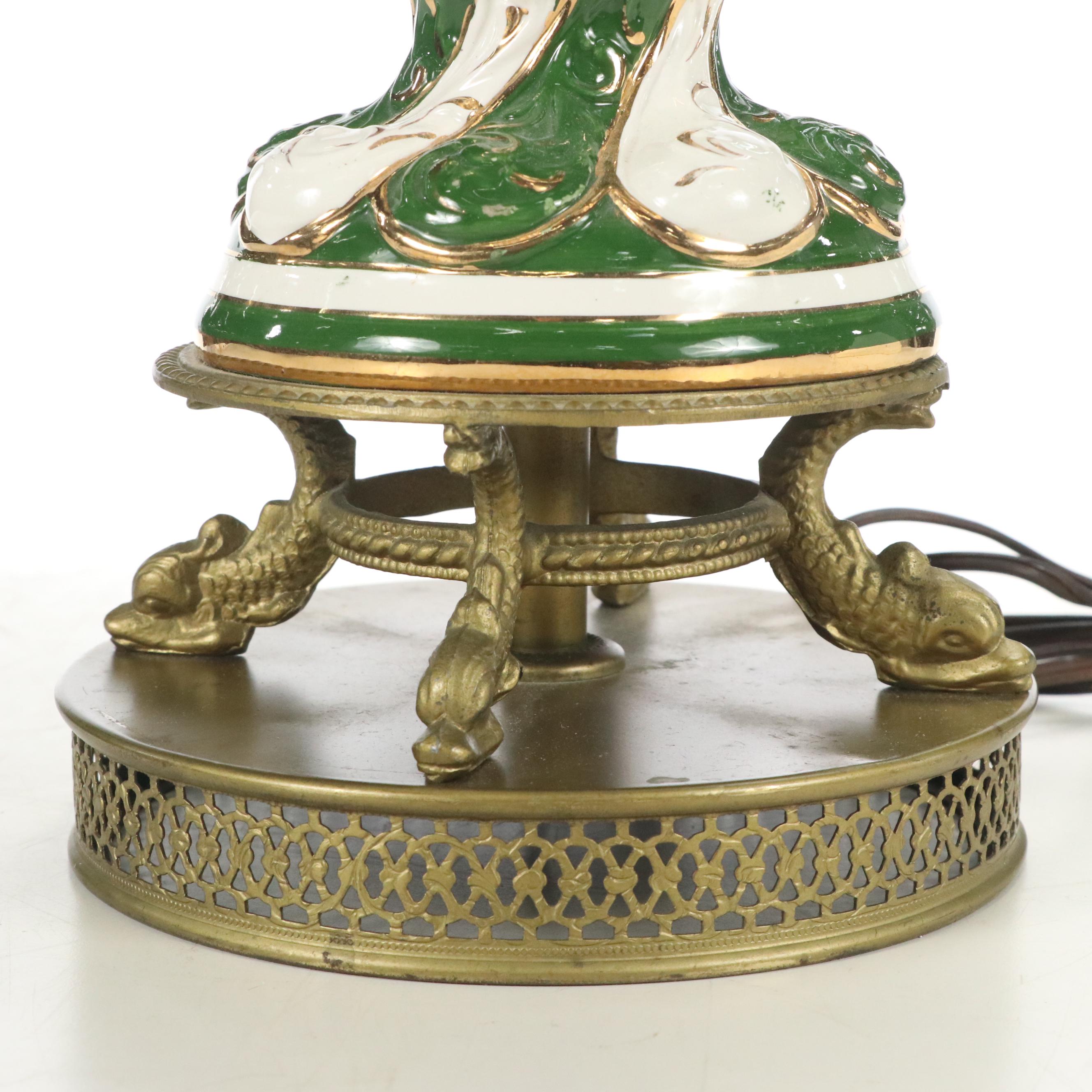 Italian Capodimonte Style Table Lamps, Mid to Late 20th Century