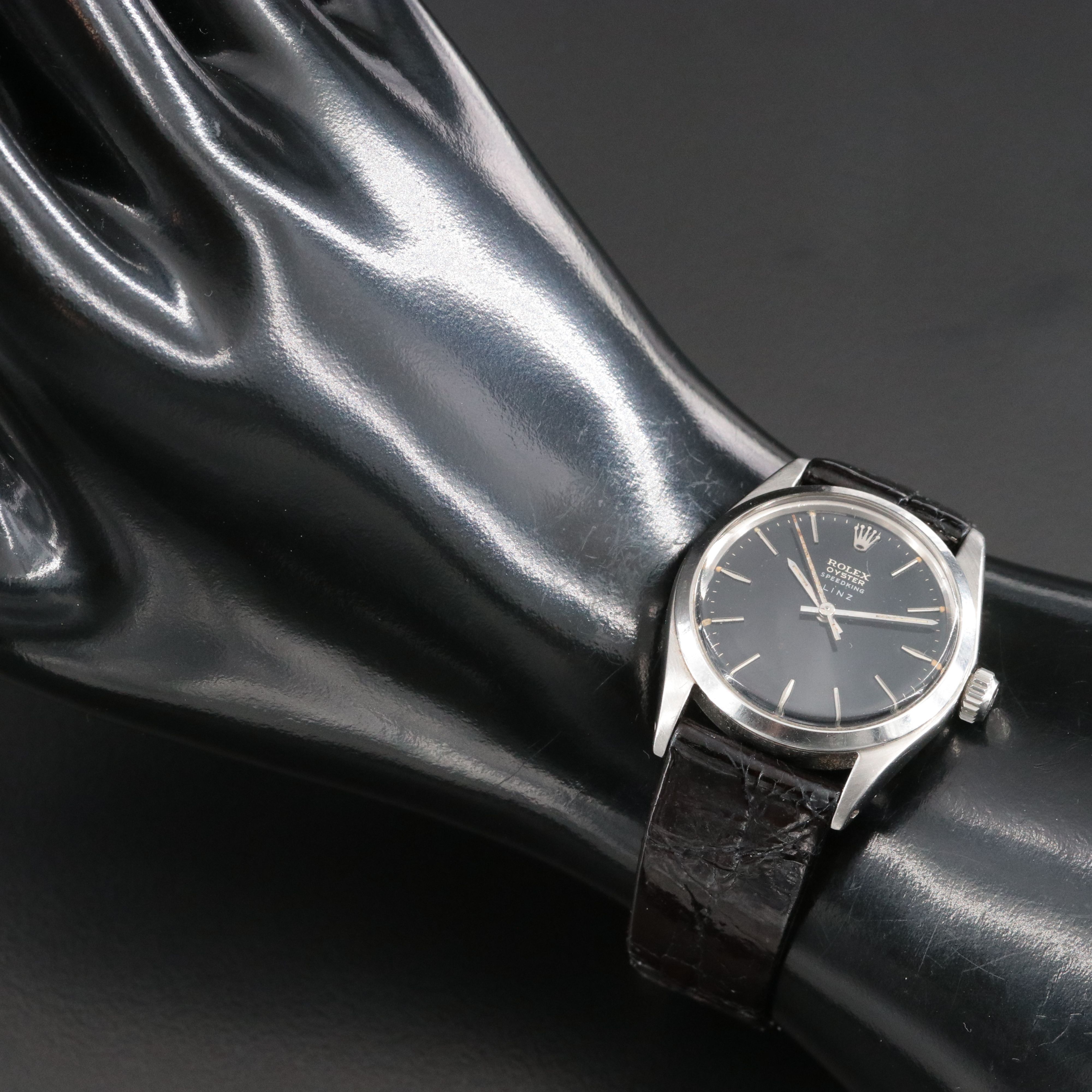 Rolex Oyster Speedking "Linz" Dial Vintage Watch c.1966